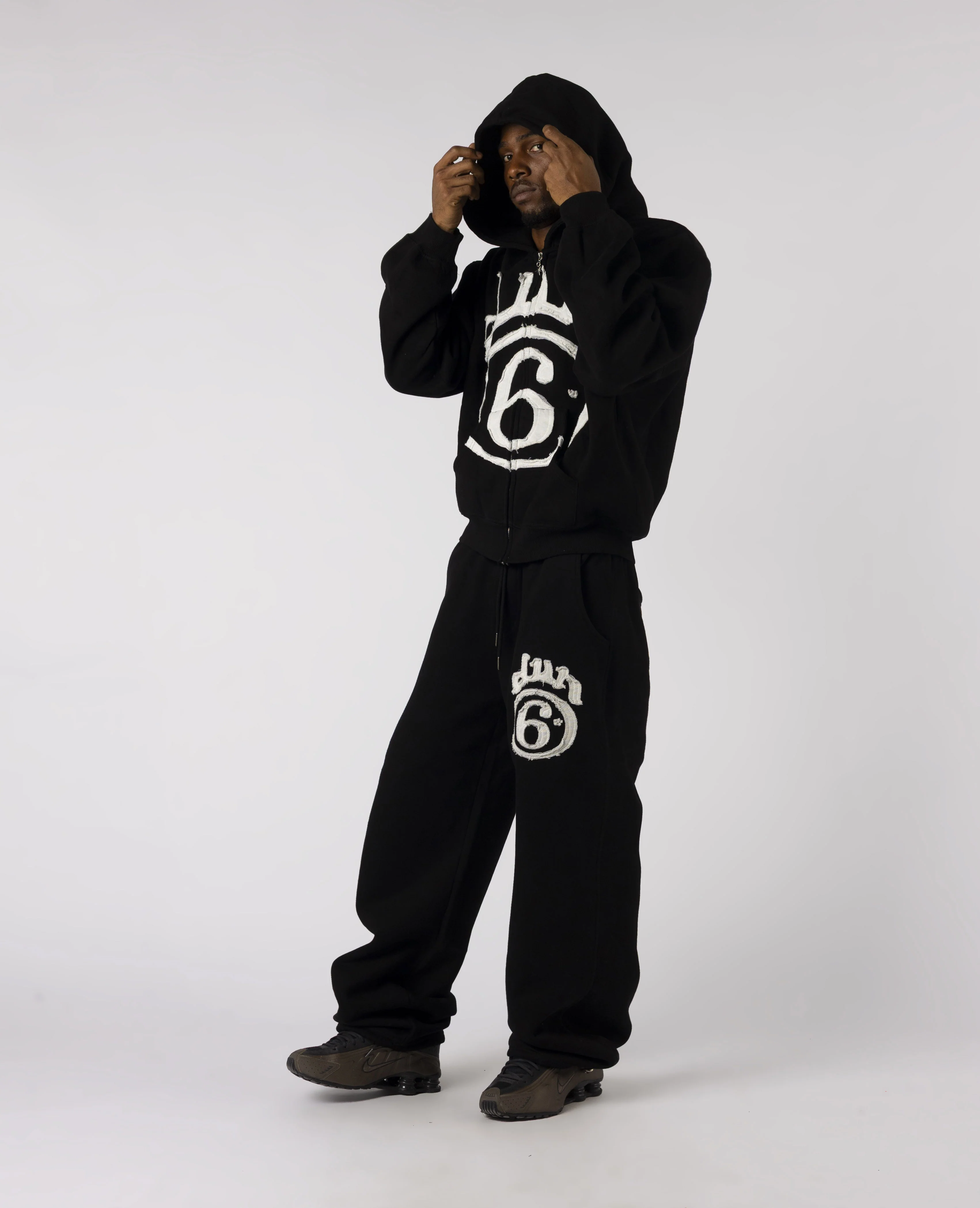 BLACK 6STARS PATCH ZIP - Image 2