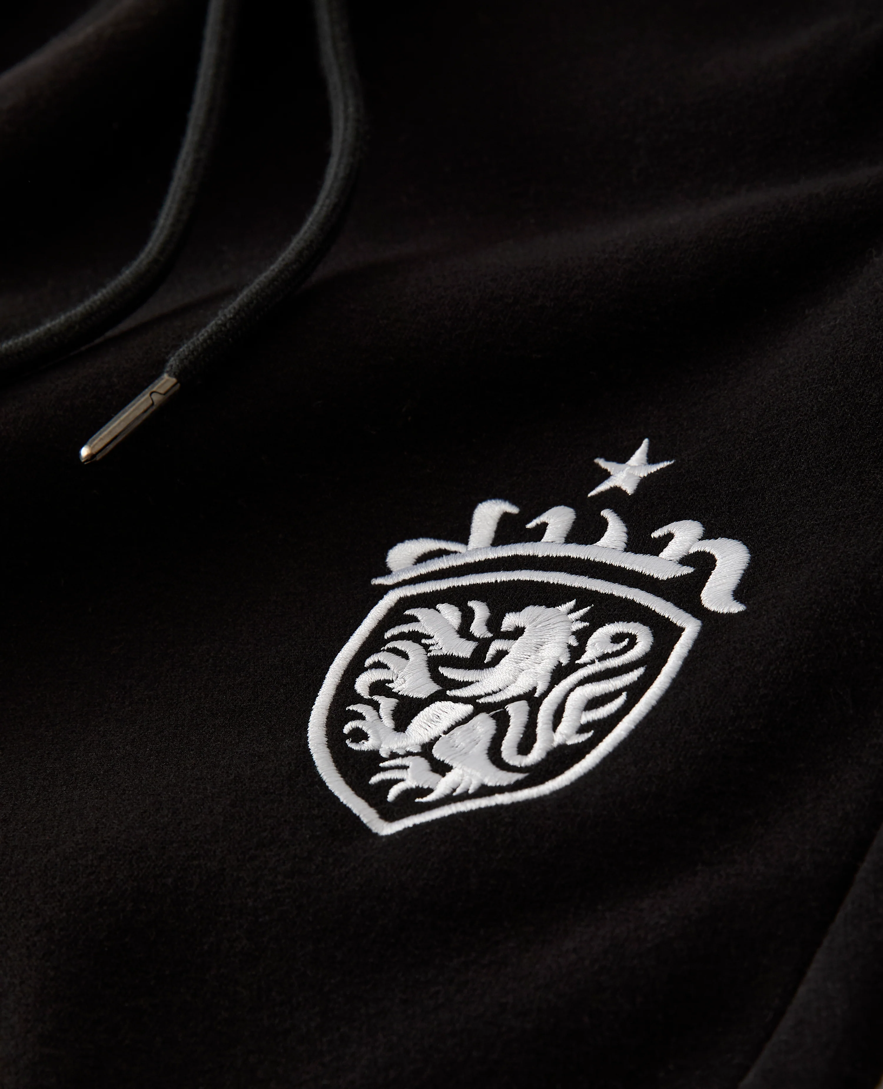 BLACK COA EMBROIDERY JOGGERS - Image 3