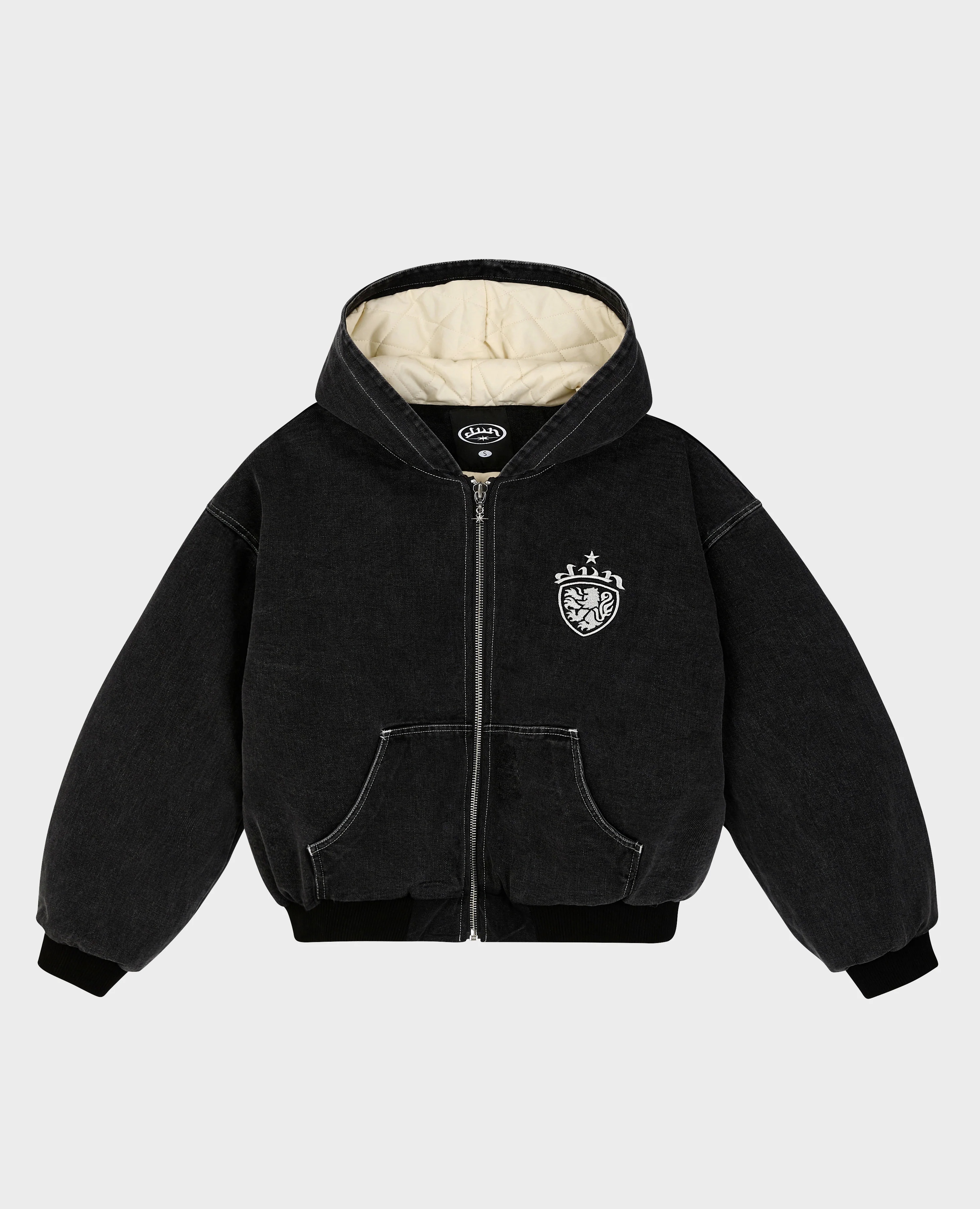 BLACK COAT-OF-ARMS JACKET - Image 3