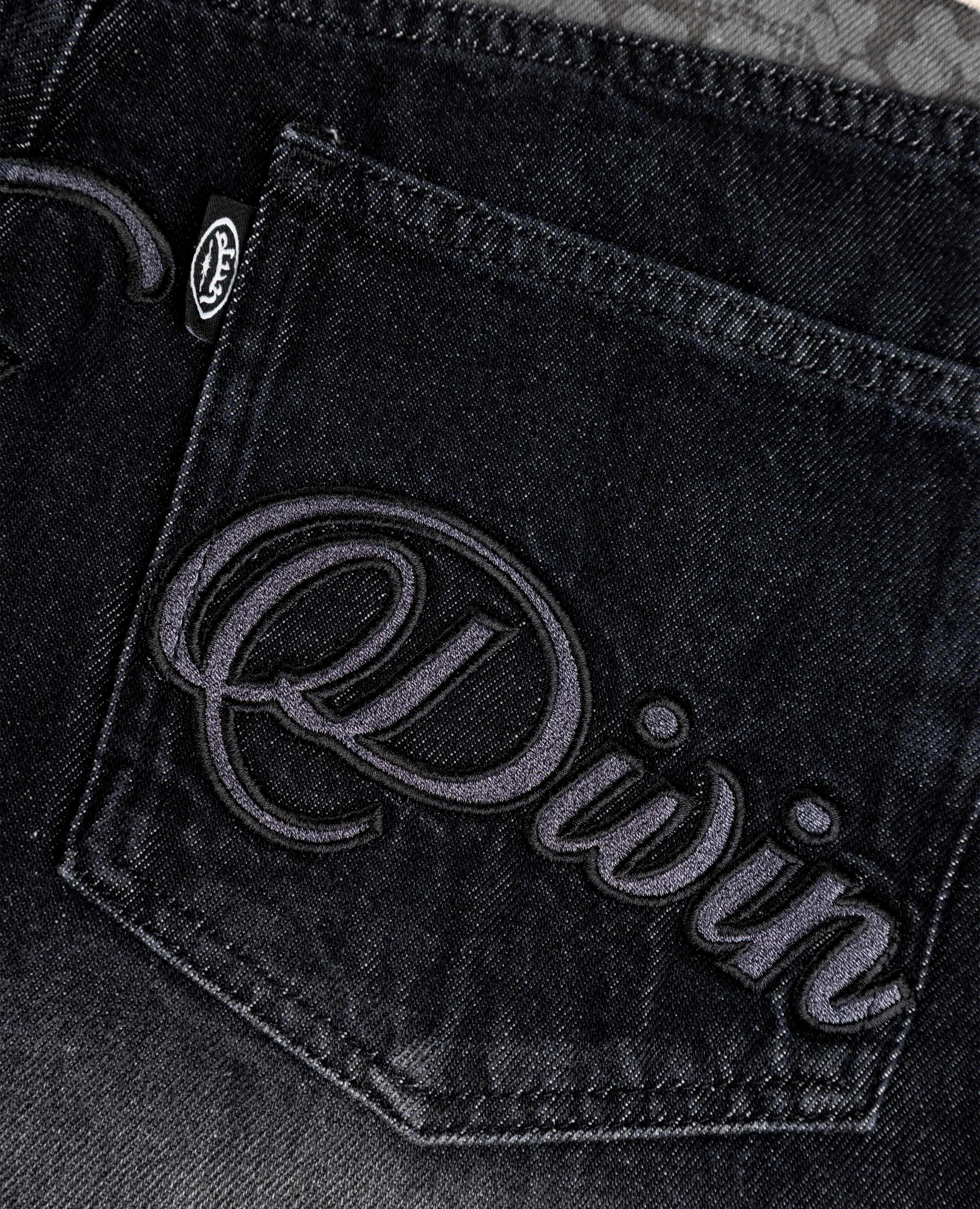 BLACK LEOPARD POCKET DENIM JORT - Image 4