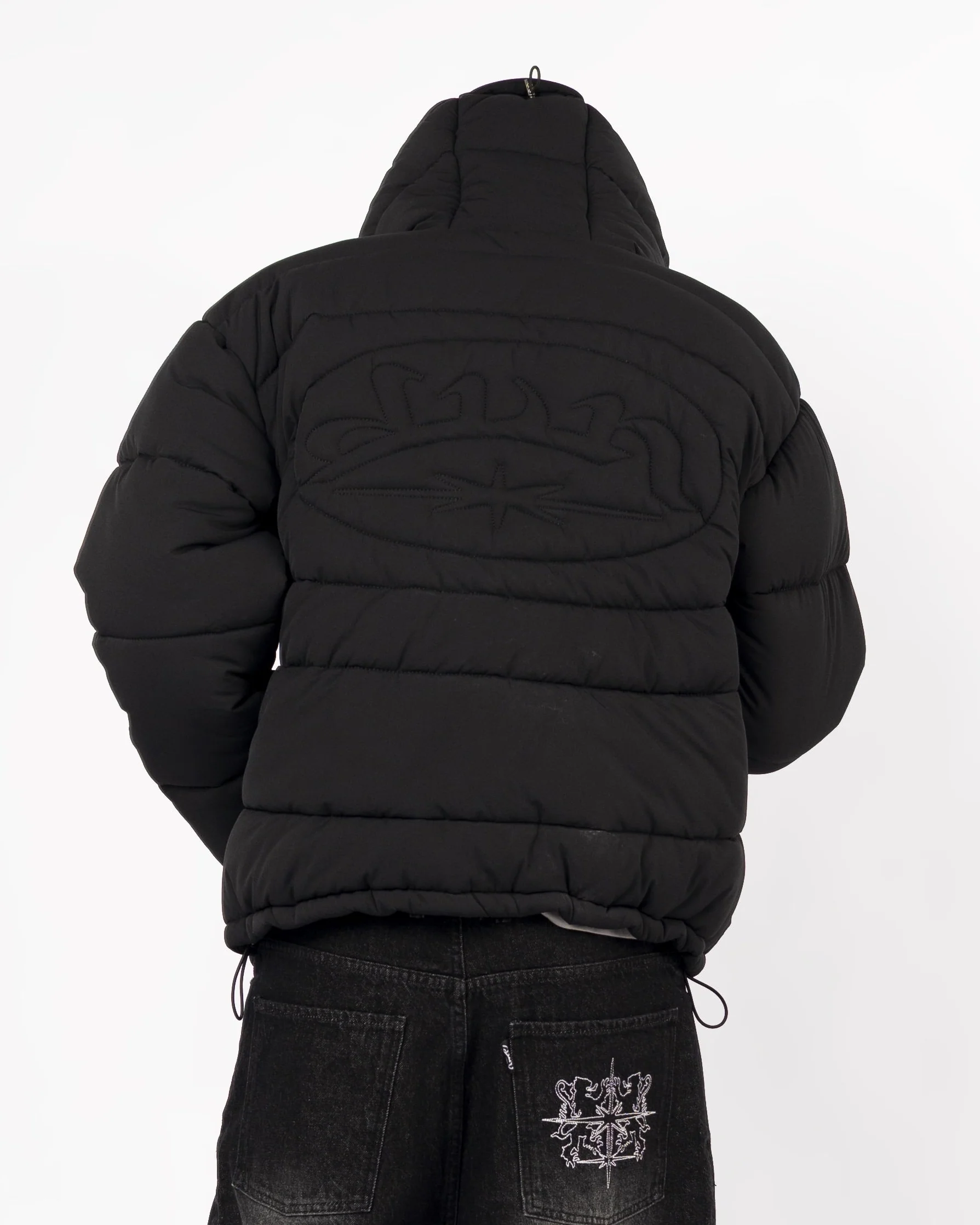 BLACK PUFFER JACKET - Image 5