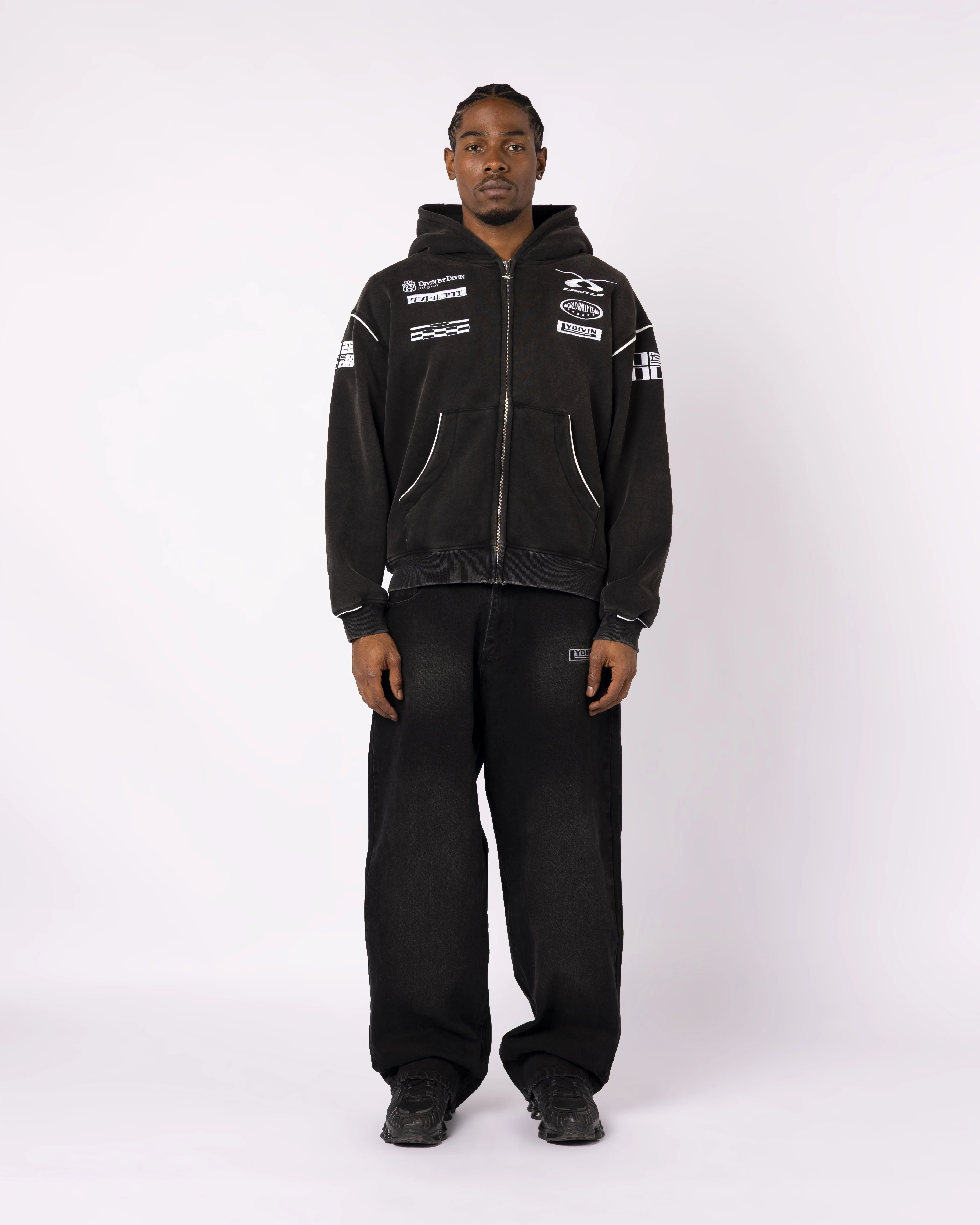 BLACK RALLY CREW ZIP - Image 2