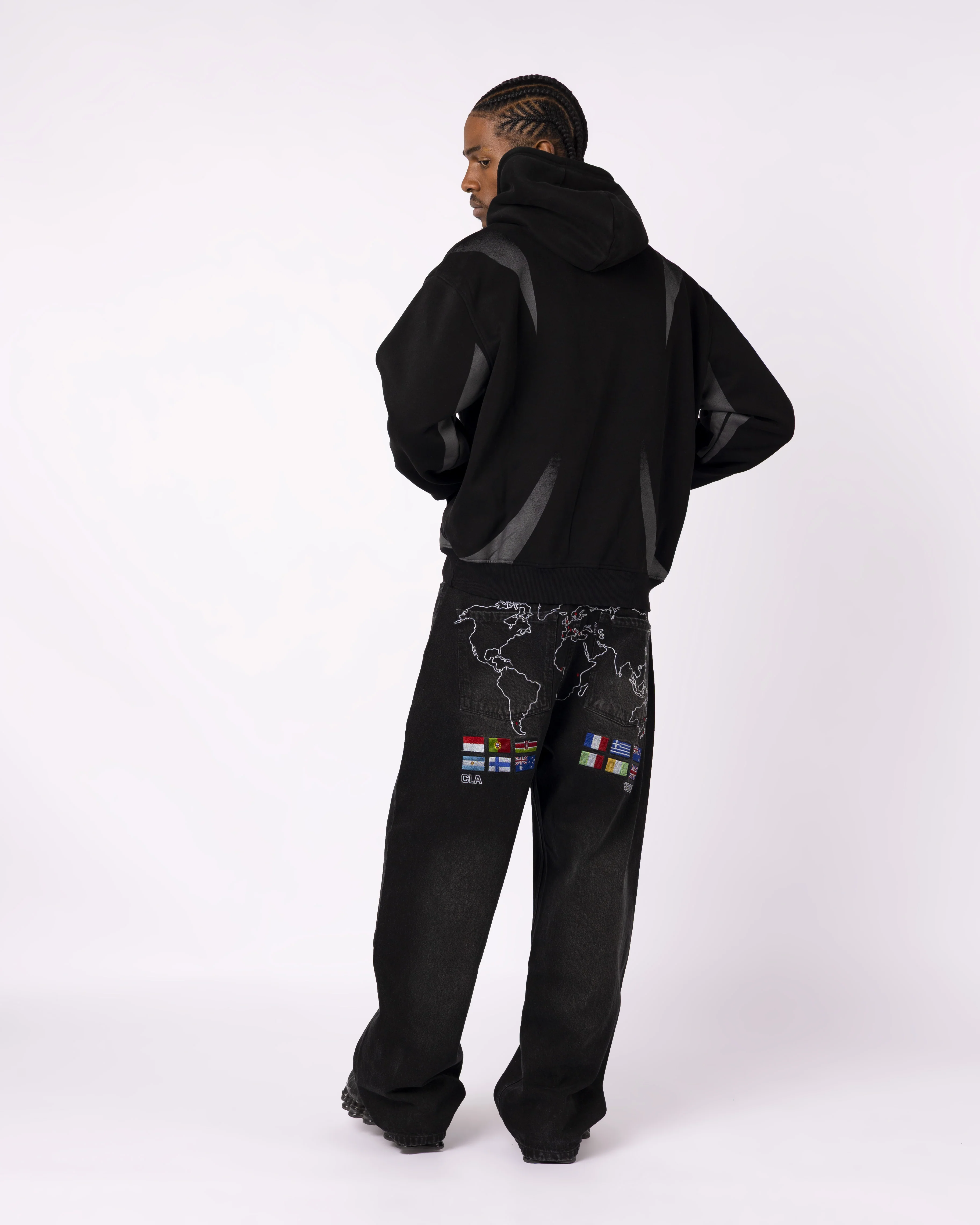 BLACK RALLY HOODIE - Image 3