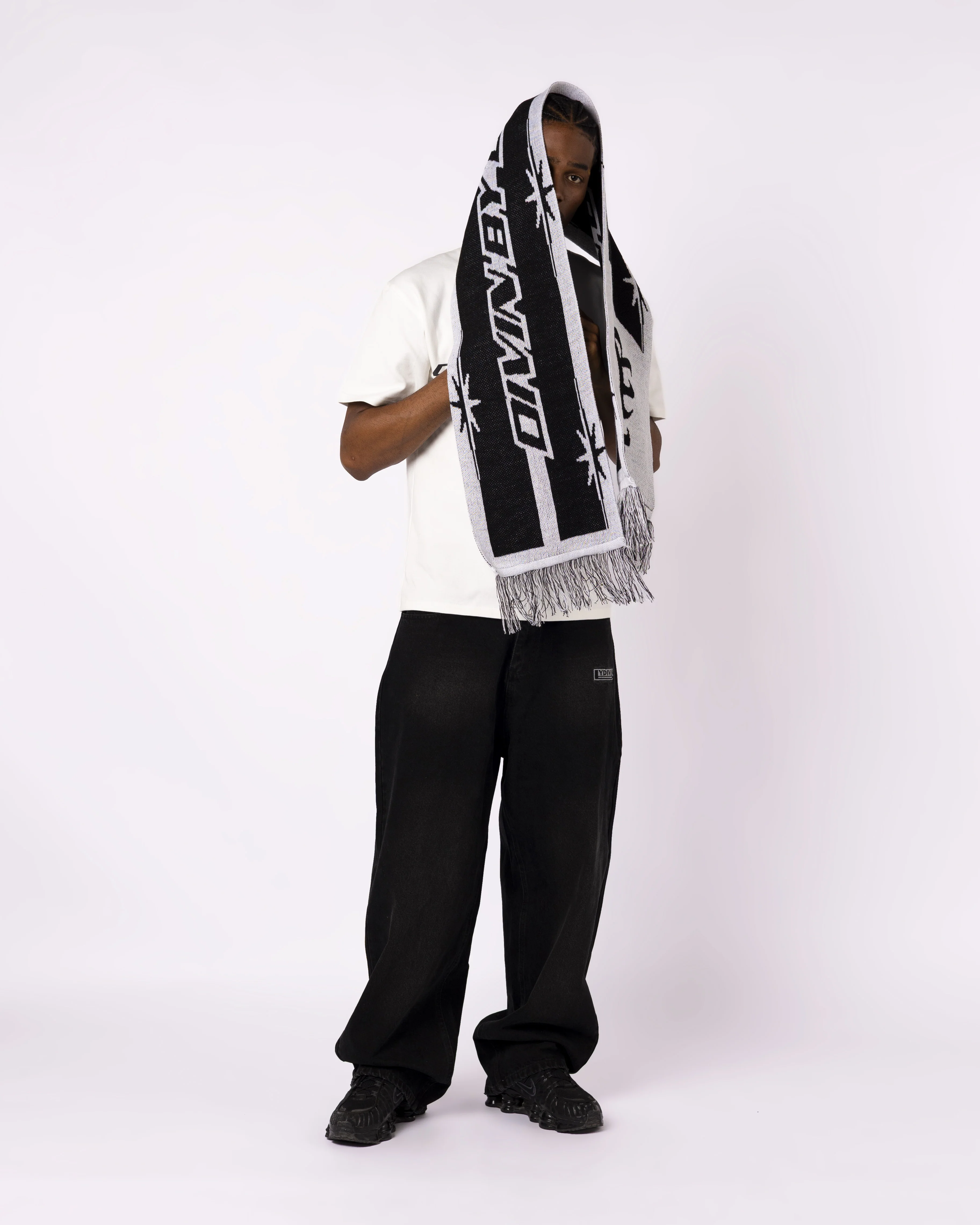 BLACK RALLY SCARF - MADE IN TOURCOING - Image 2
