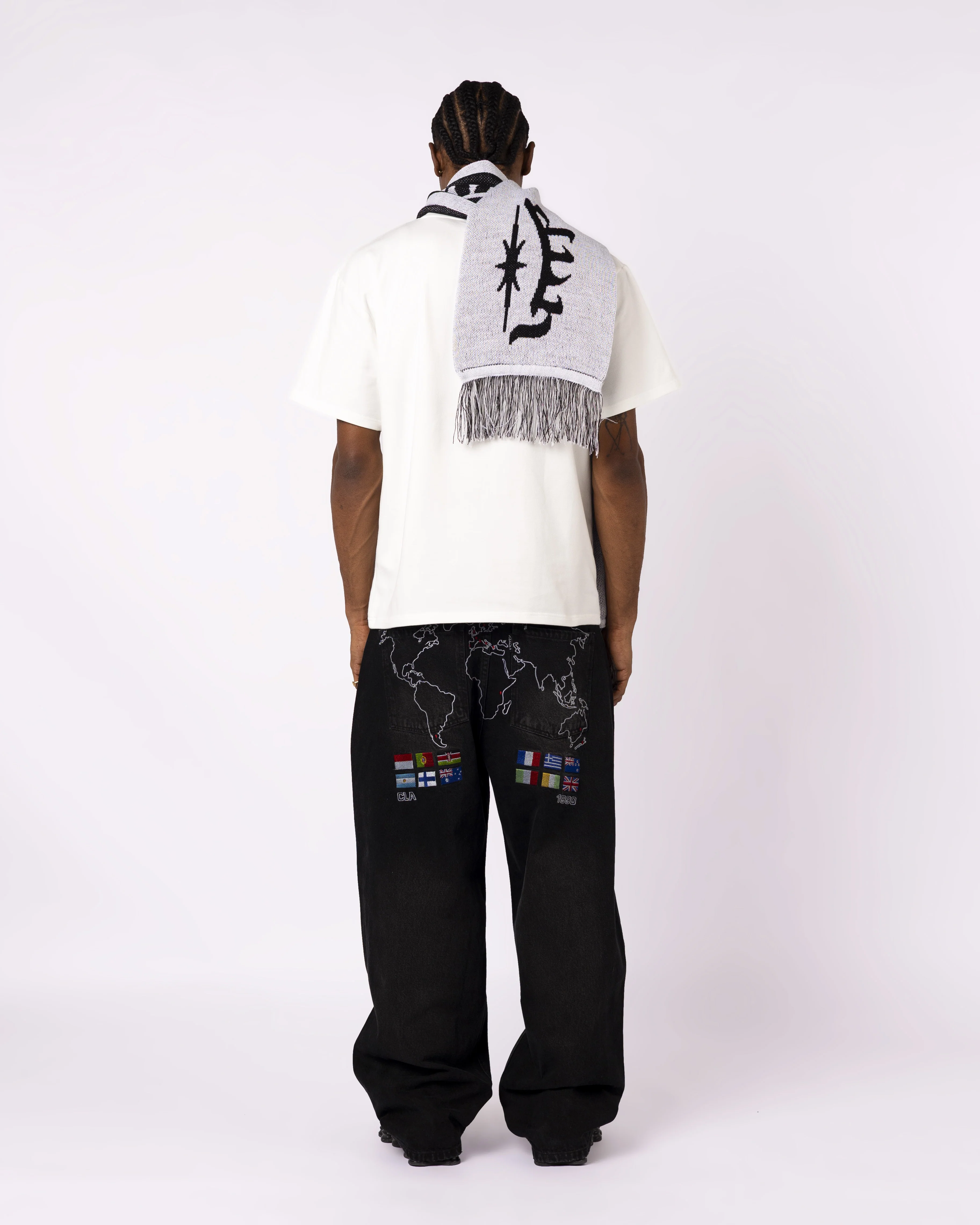 BLACK RALLY SCARF - MADE IN TOURCOING - Image 3