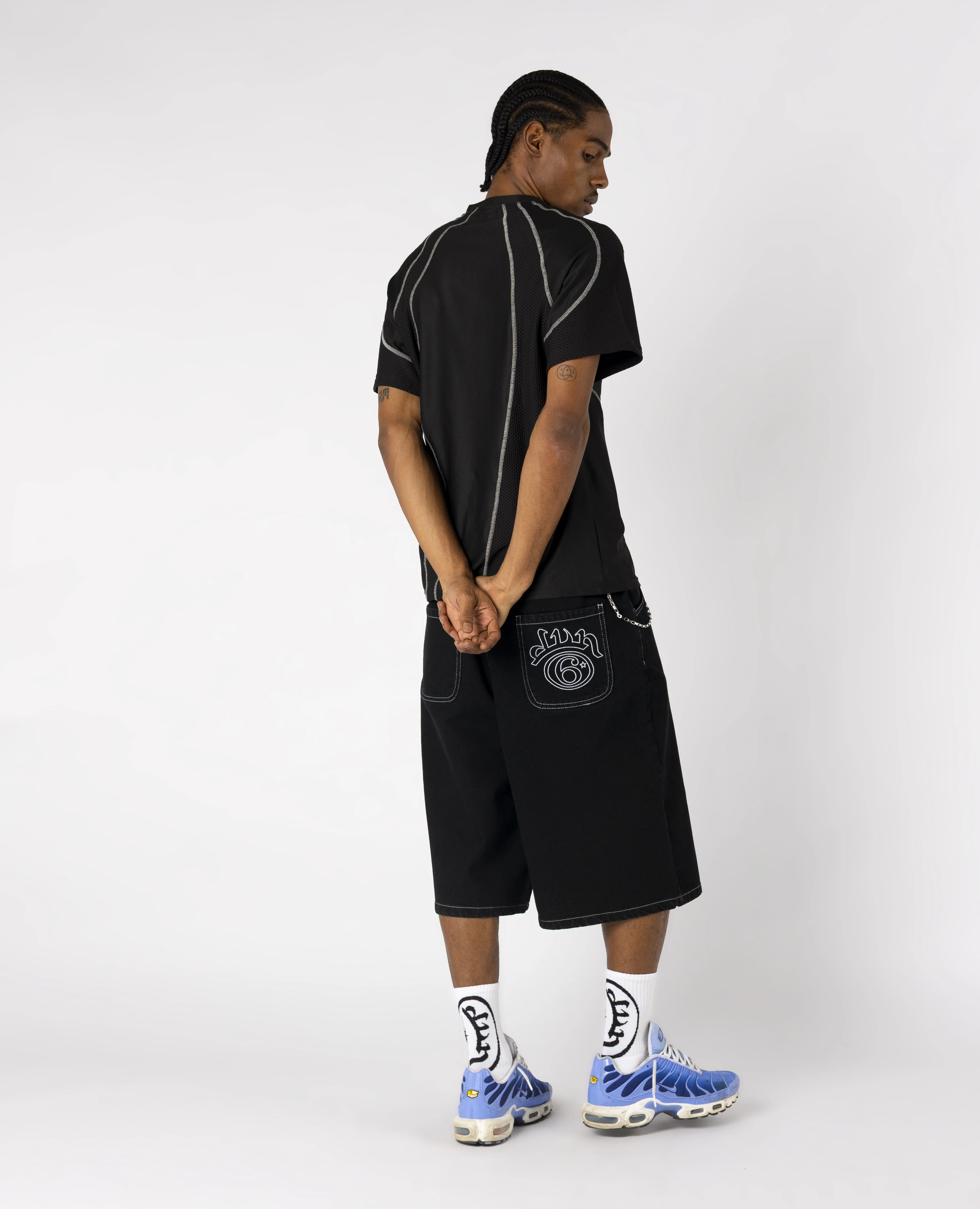BLACK SIX DENIM JORTS - Image 5
