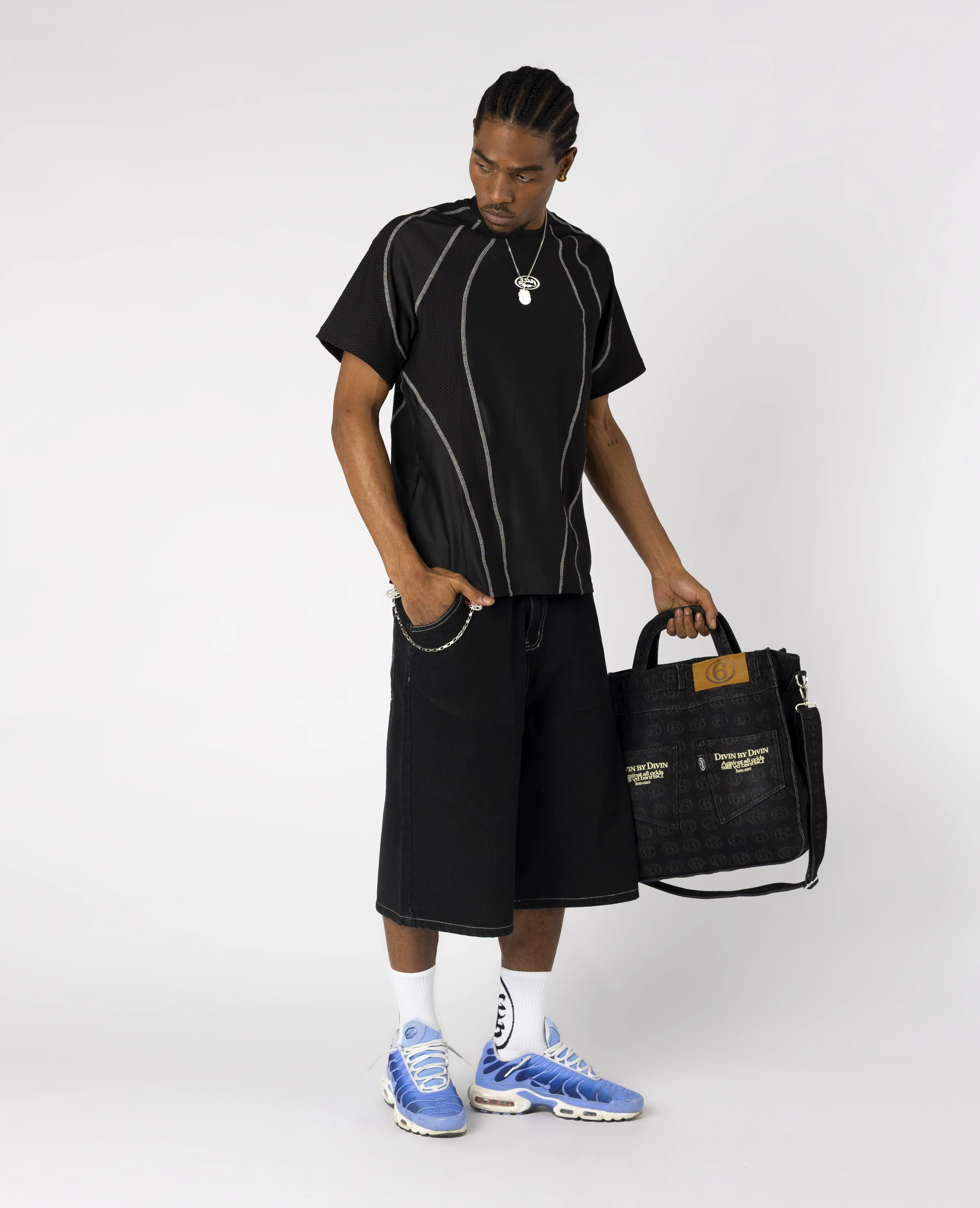 BLACK TECH LINES T-SHIRT - Image 5
