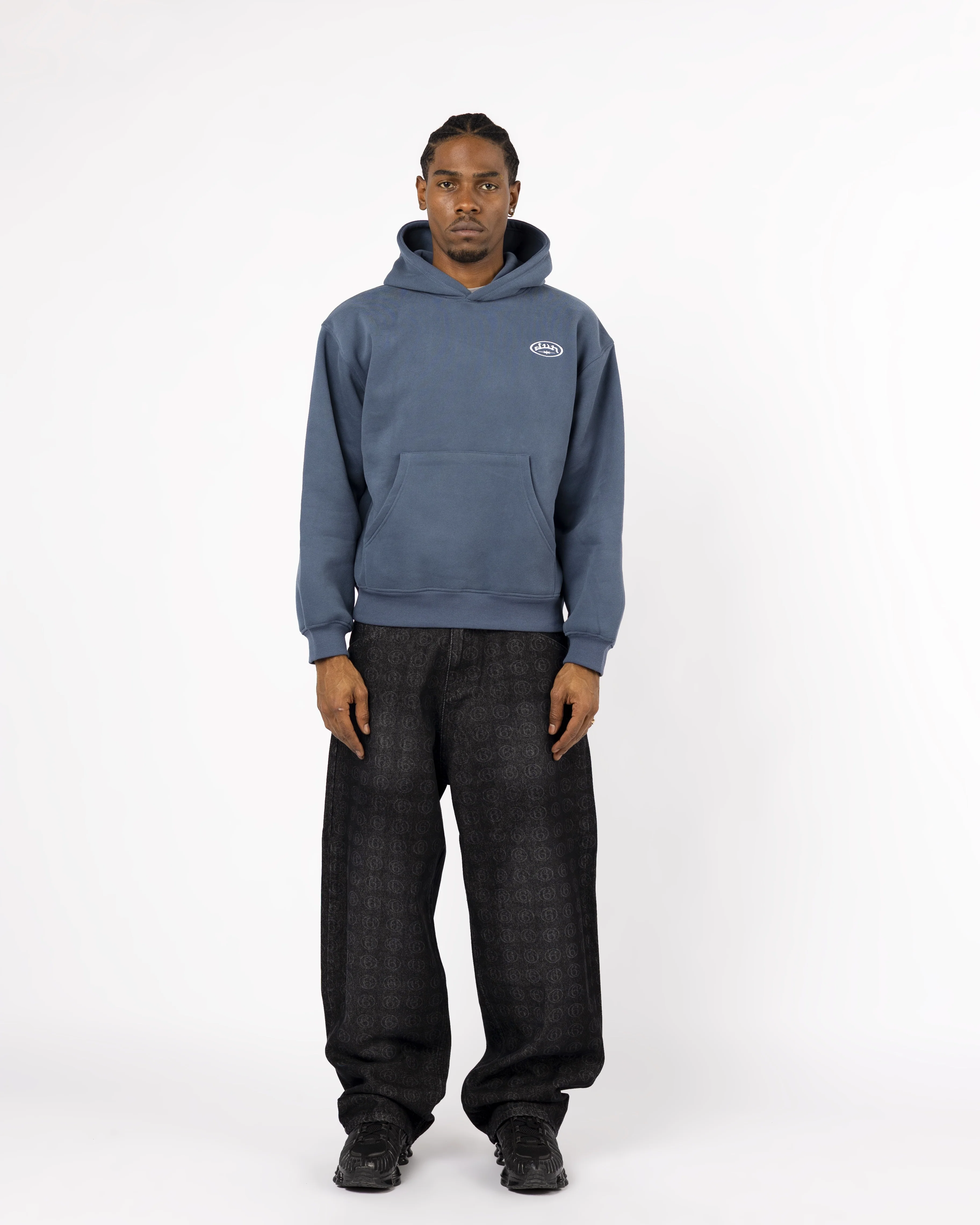 DARKBLUE 6STARS HOODIE - Image 5
