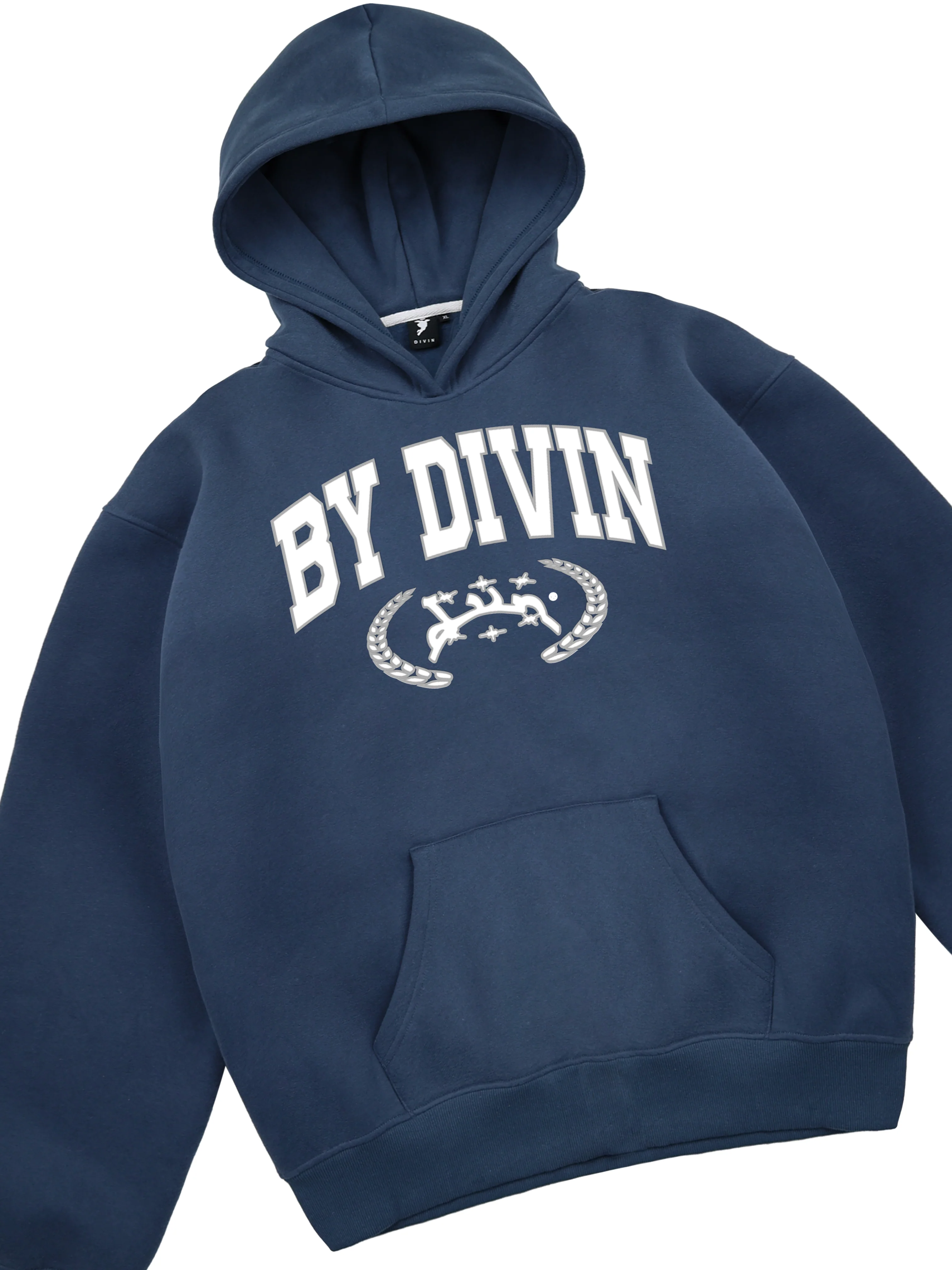 BLUE DROPOUT HOODIE - Image 2