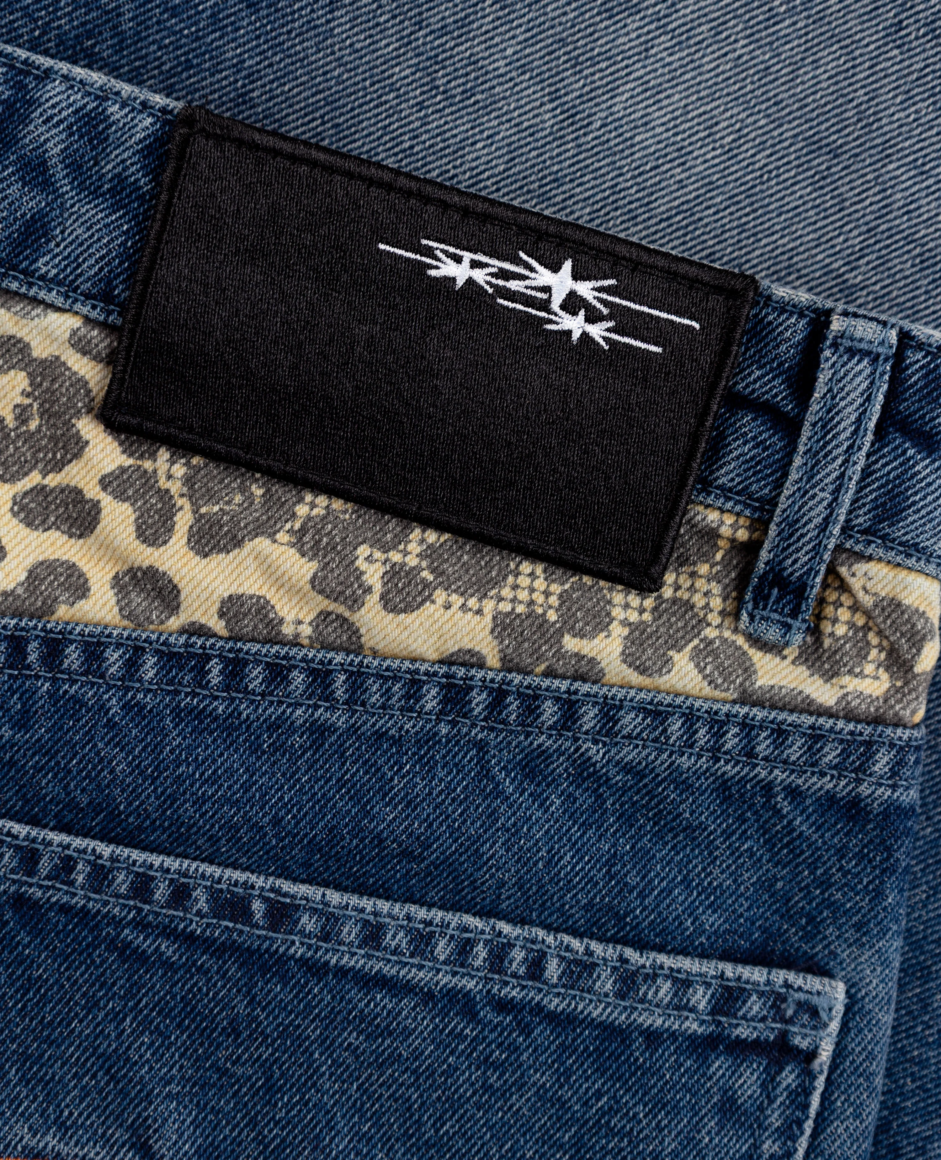 BLUE LEOPARD POCKET DENIM JORT - Image 3