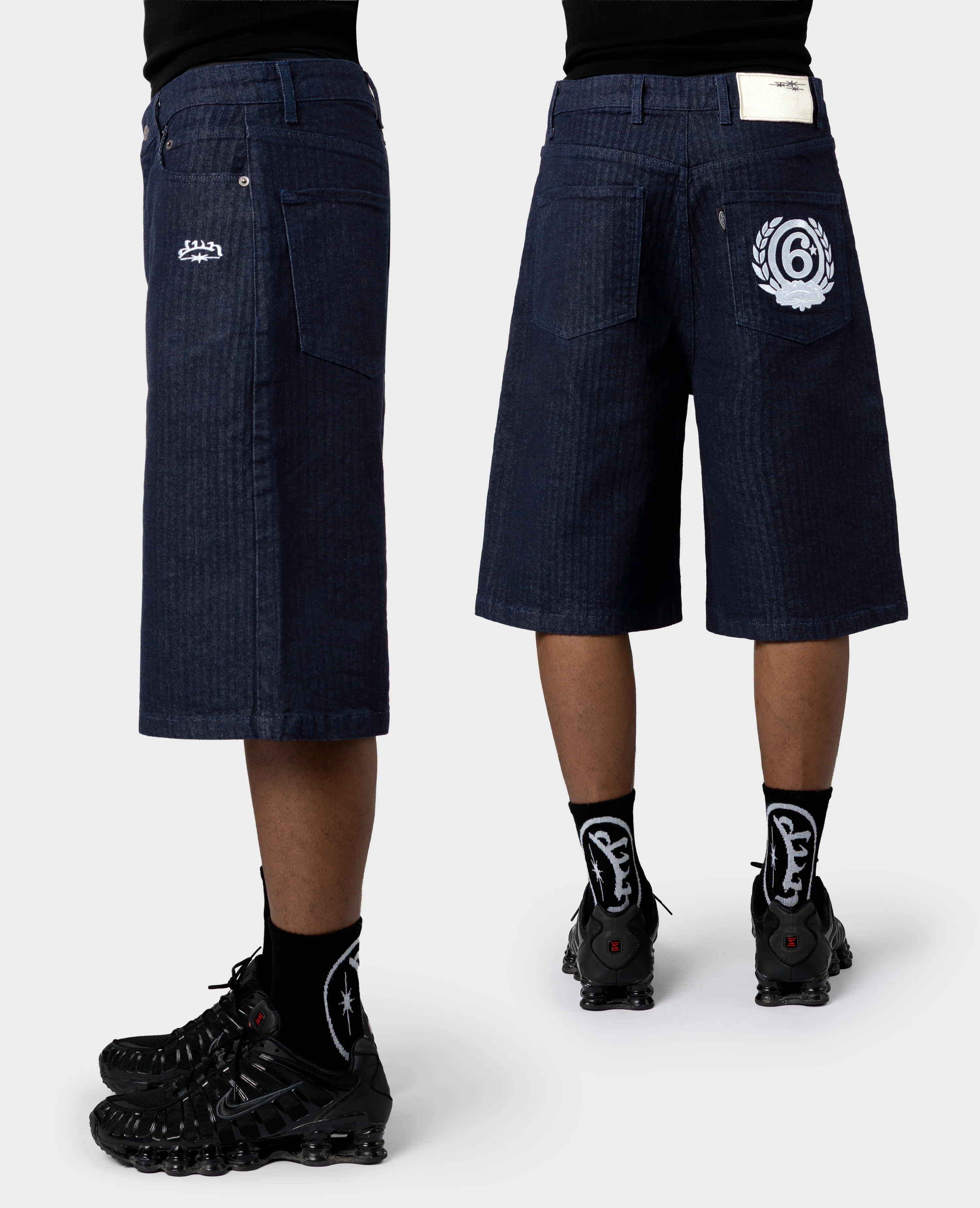 BLUE PINSTRIPES JORT - Image 3