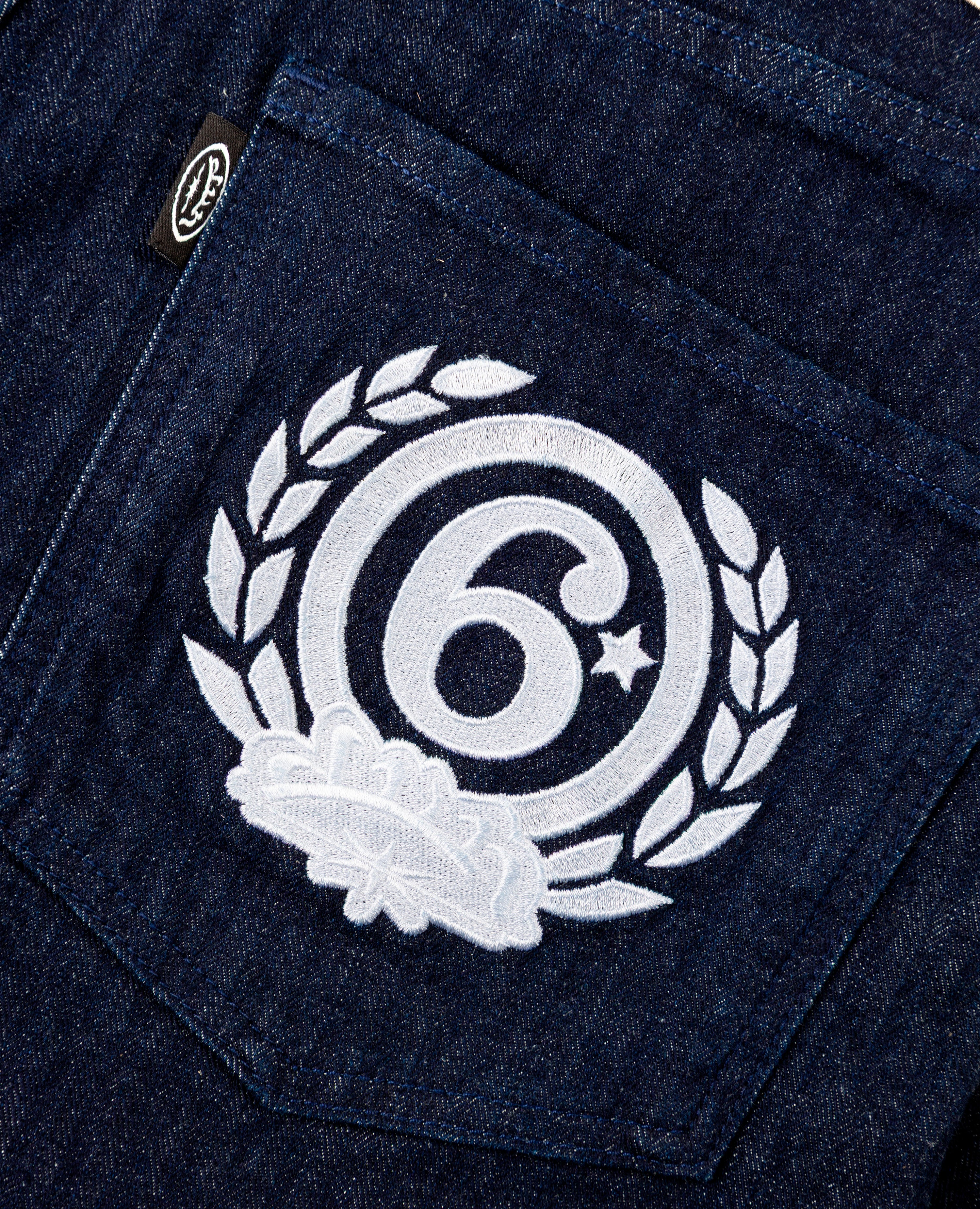BLUE PINSTRIPES JORT - Image 4