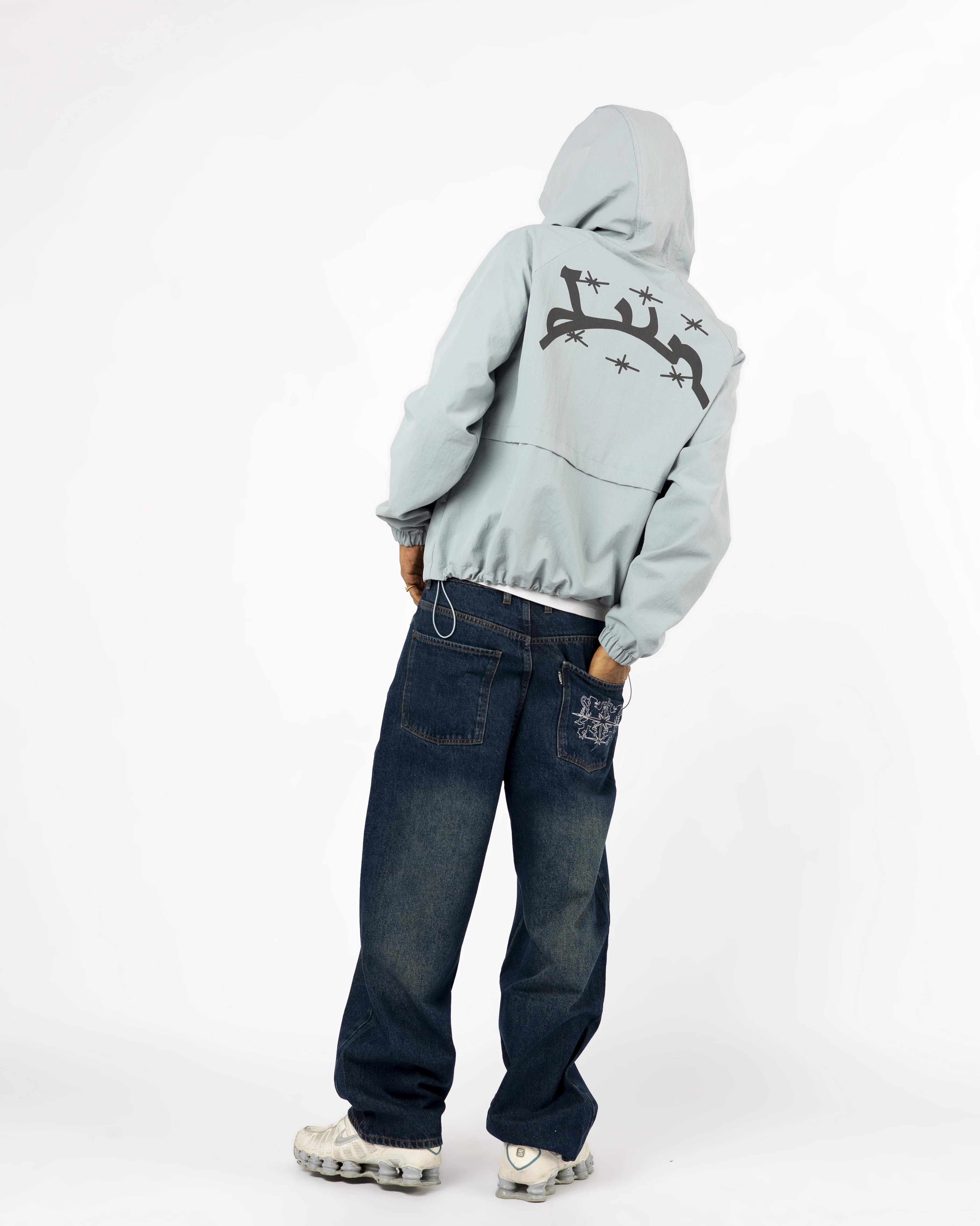 BLUE WINDBREAKER JACKET - Image 4