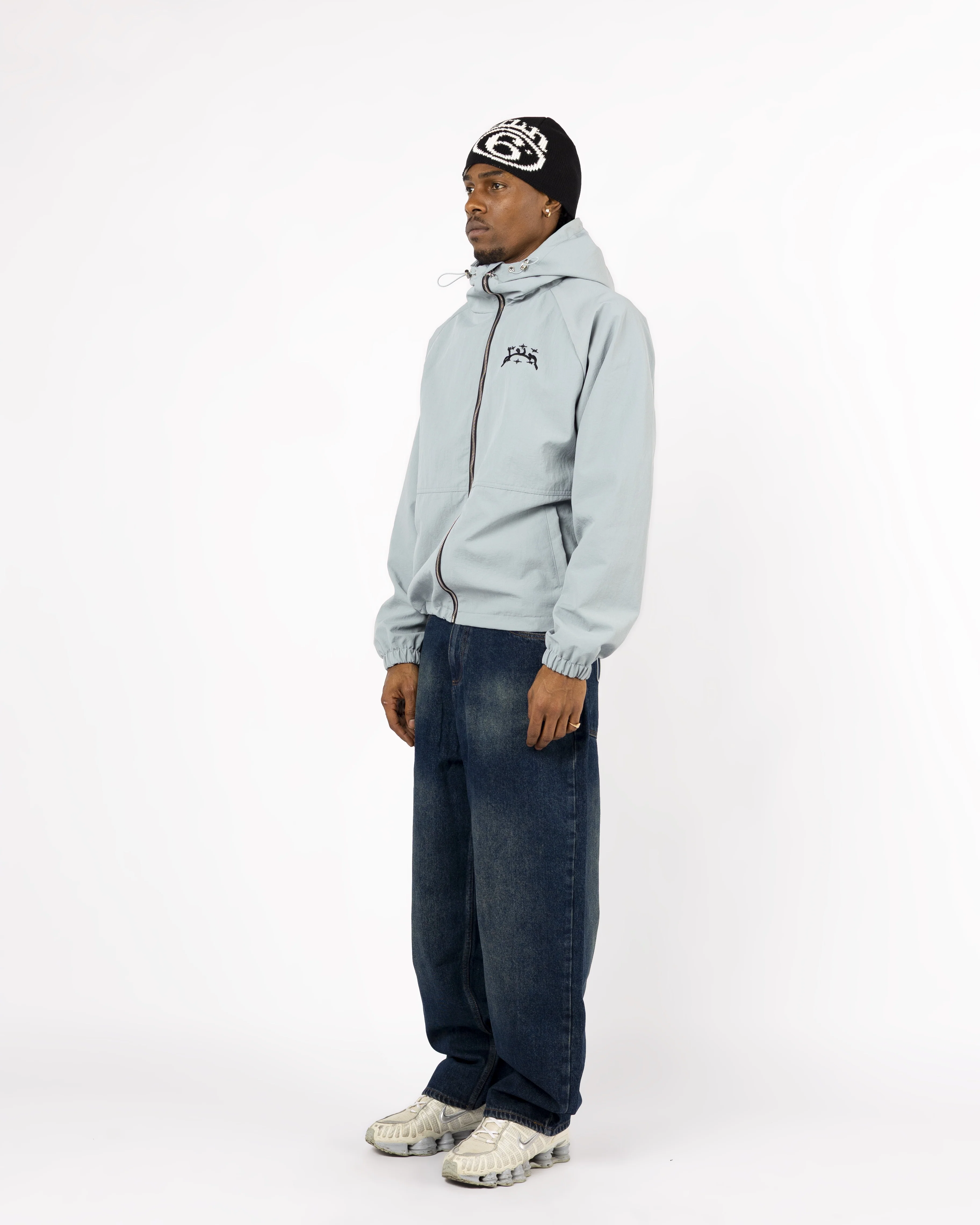 BLUE WINDBREAKER JACKET - Image 5