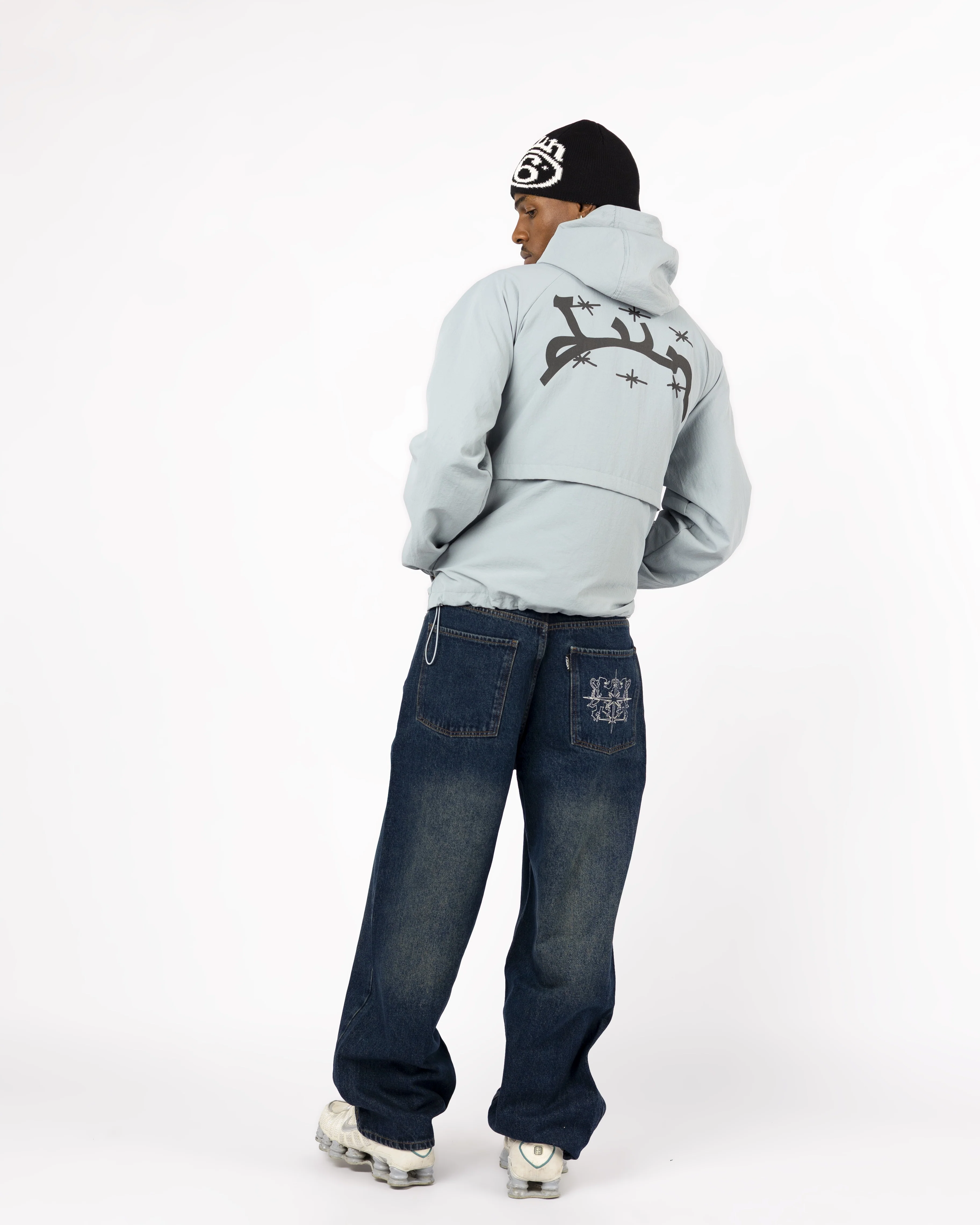 BLUE WINDBREAKER JACKET - Image 7