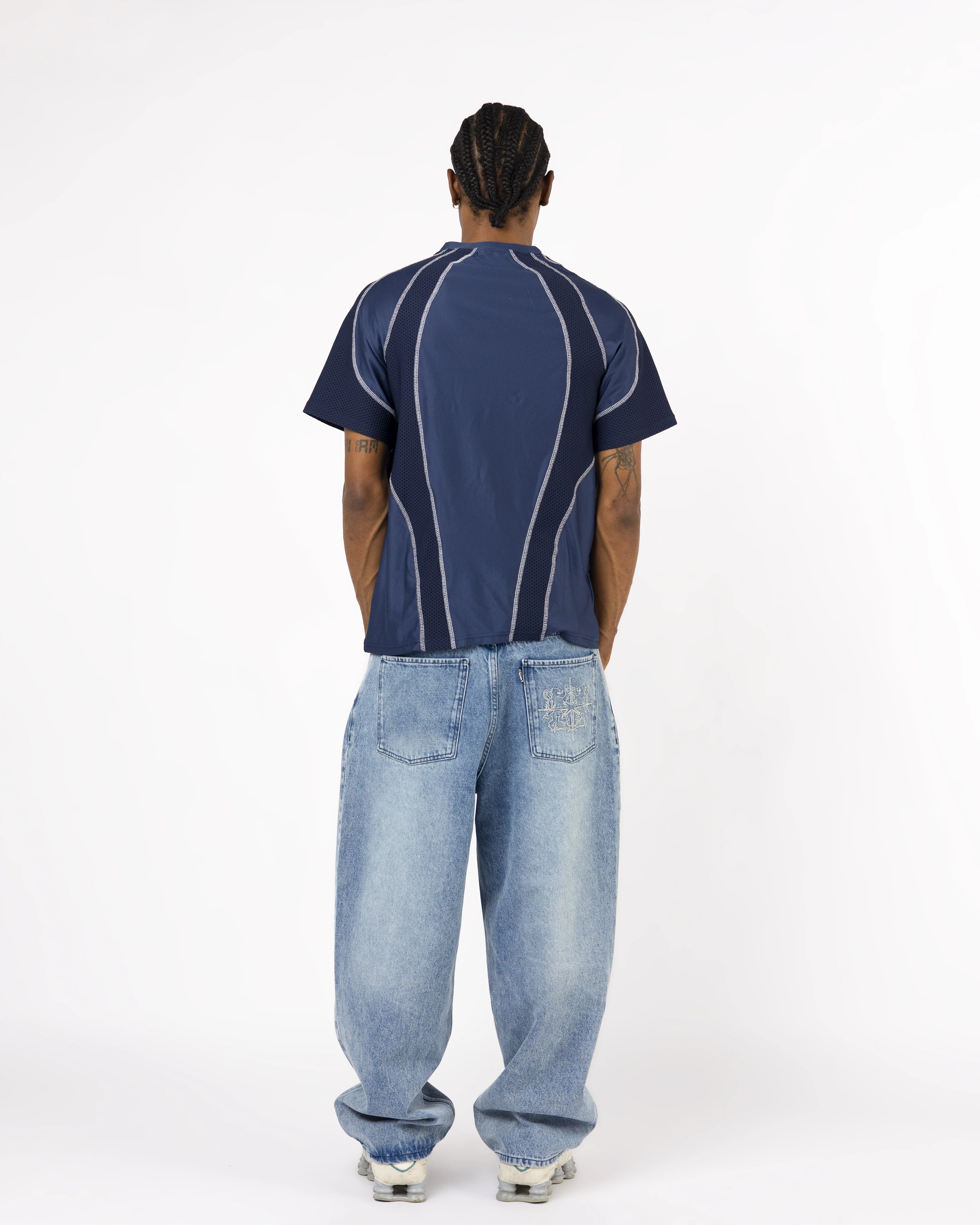 DARKBLUE TECH LINES T-SHIRT - Image 3