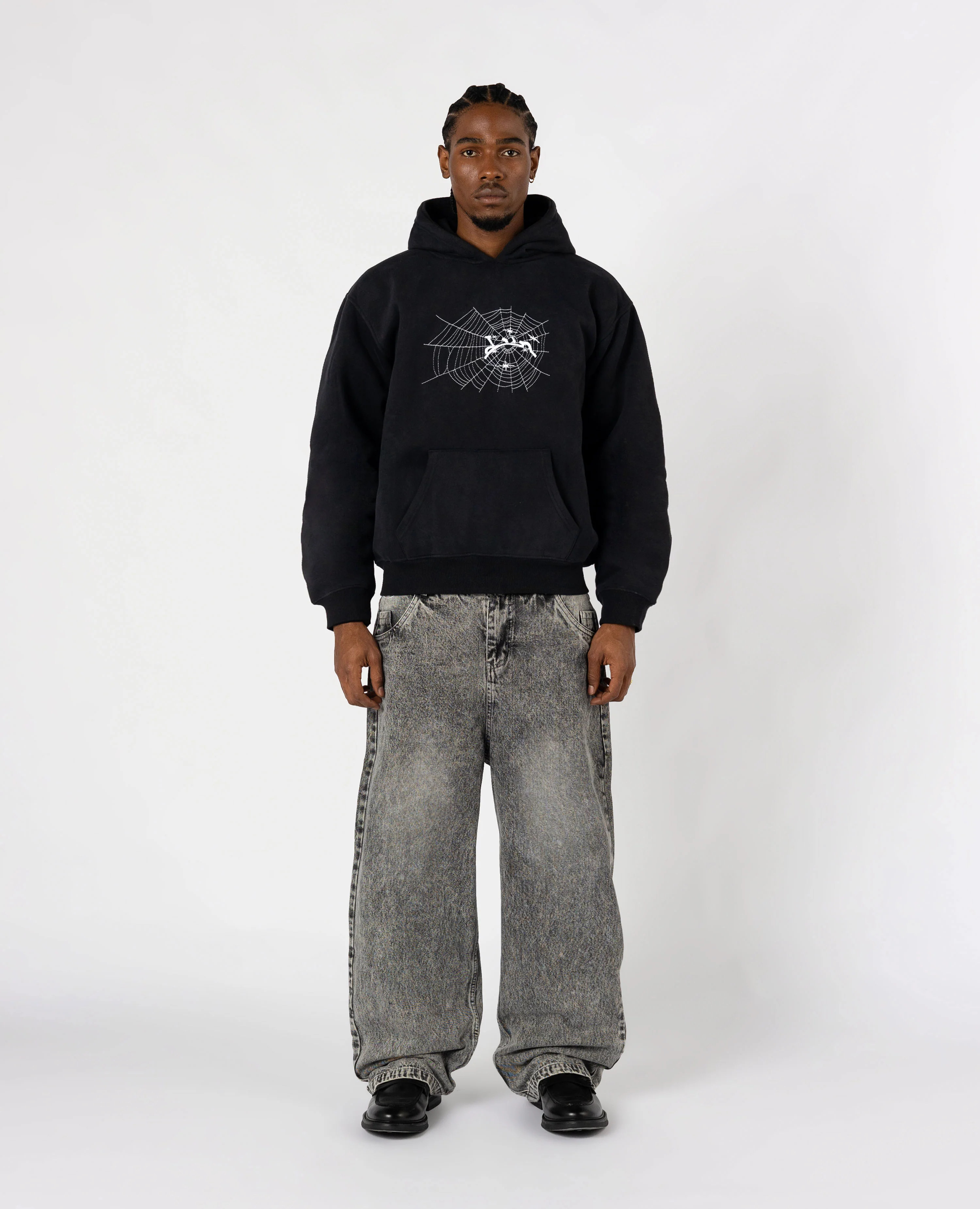 BLACK SPIDER HOODIE - Image 2