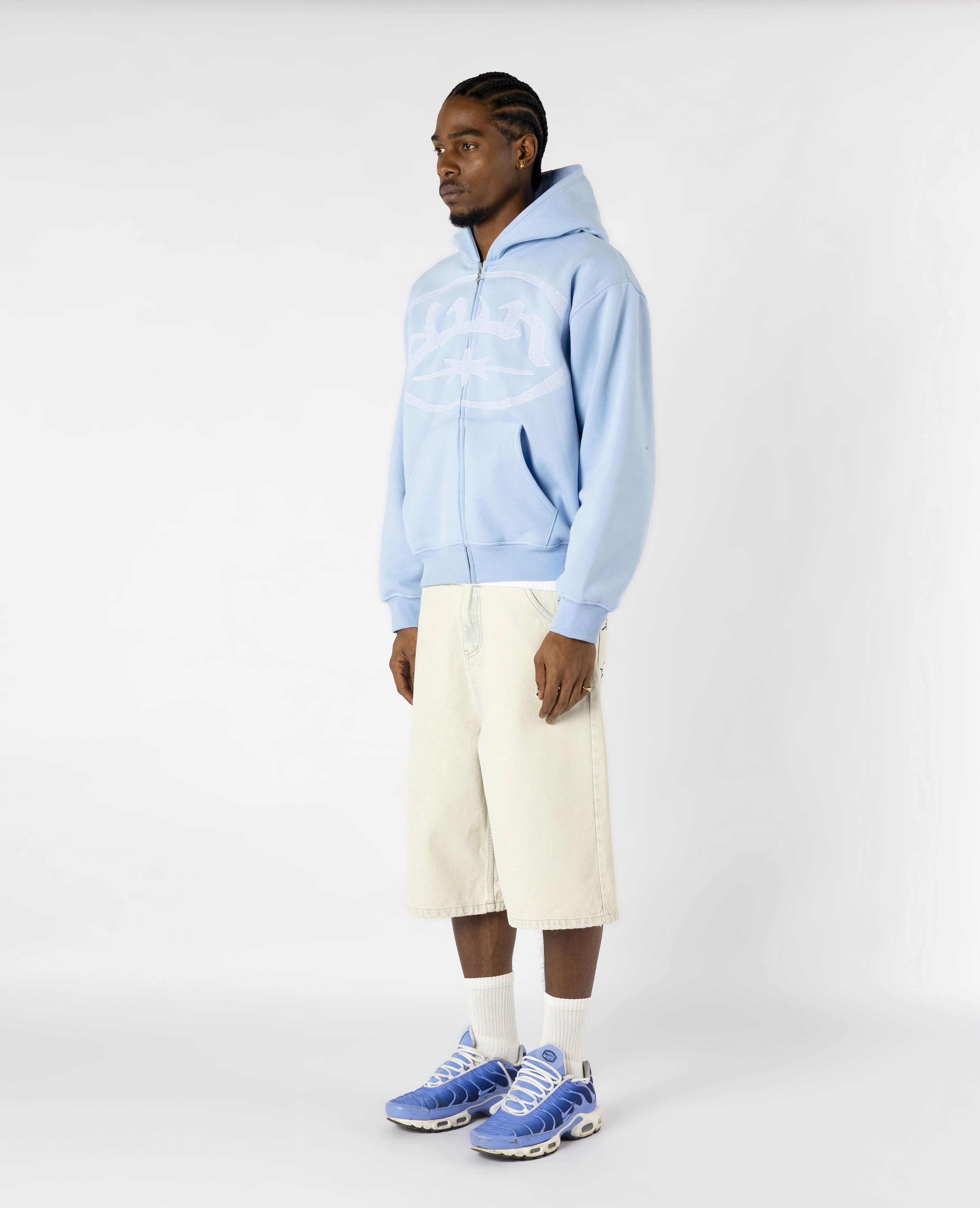 LIGHT BLUE OVERLOGO ZIP - Image 4