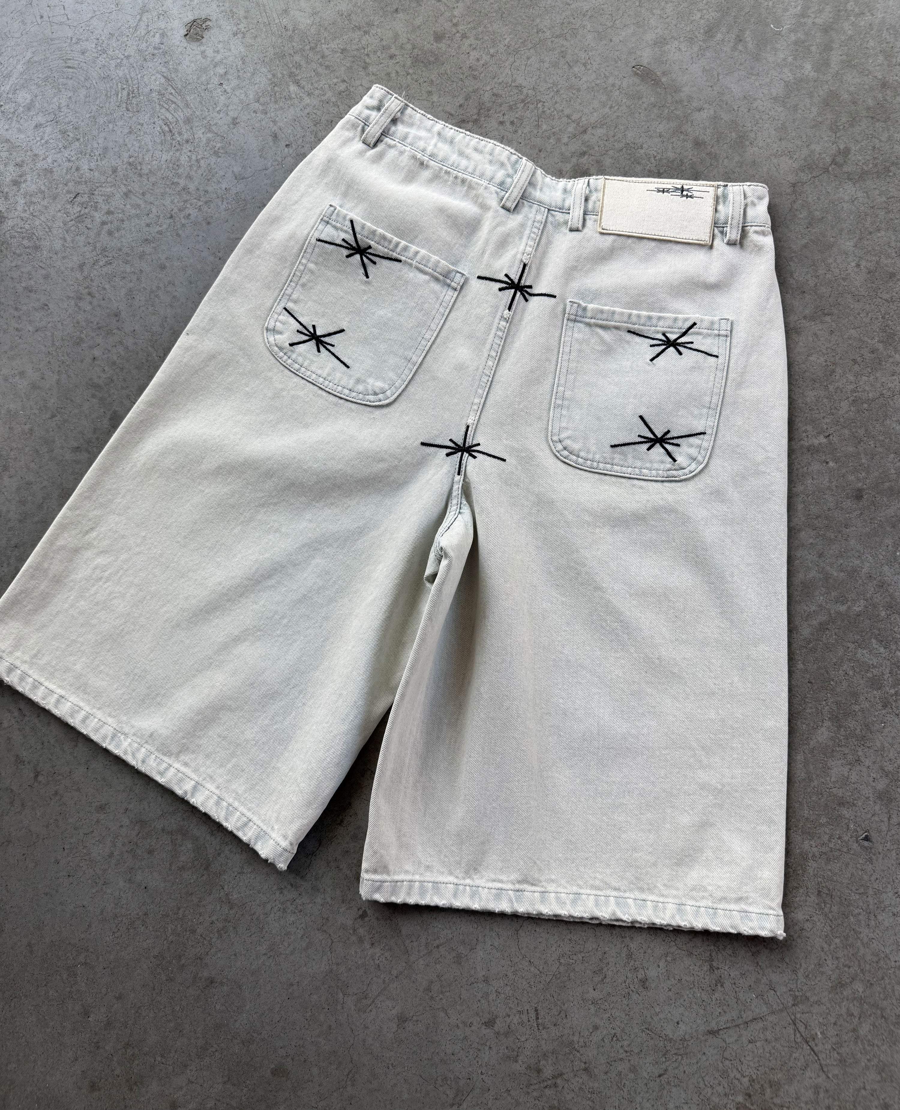 WHITE DENIM JORT - Image 7