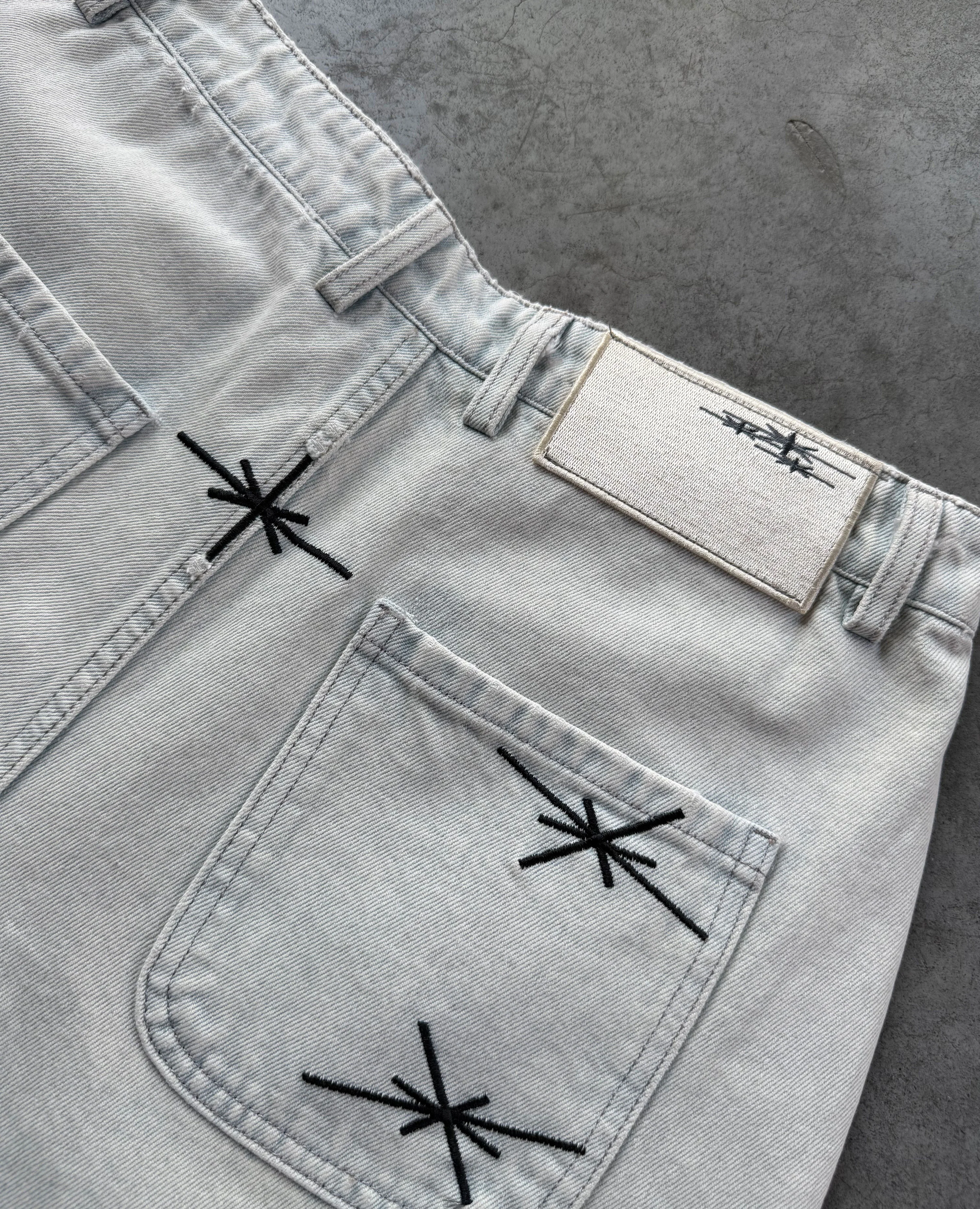 WHITE DENIM JORT - Image 8