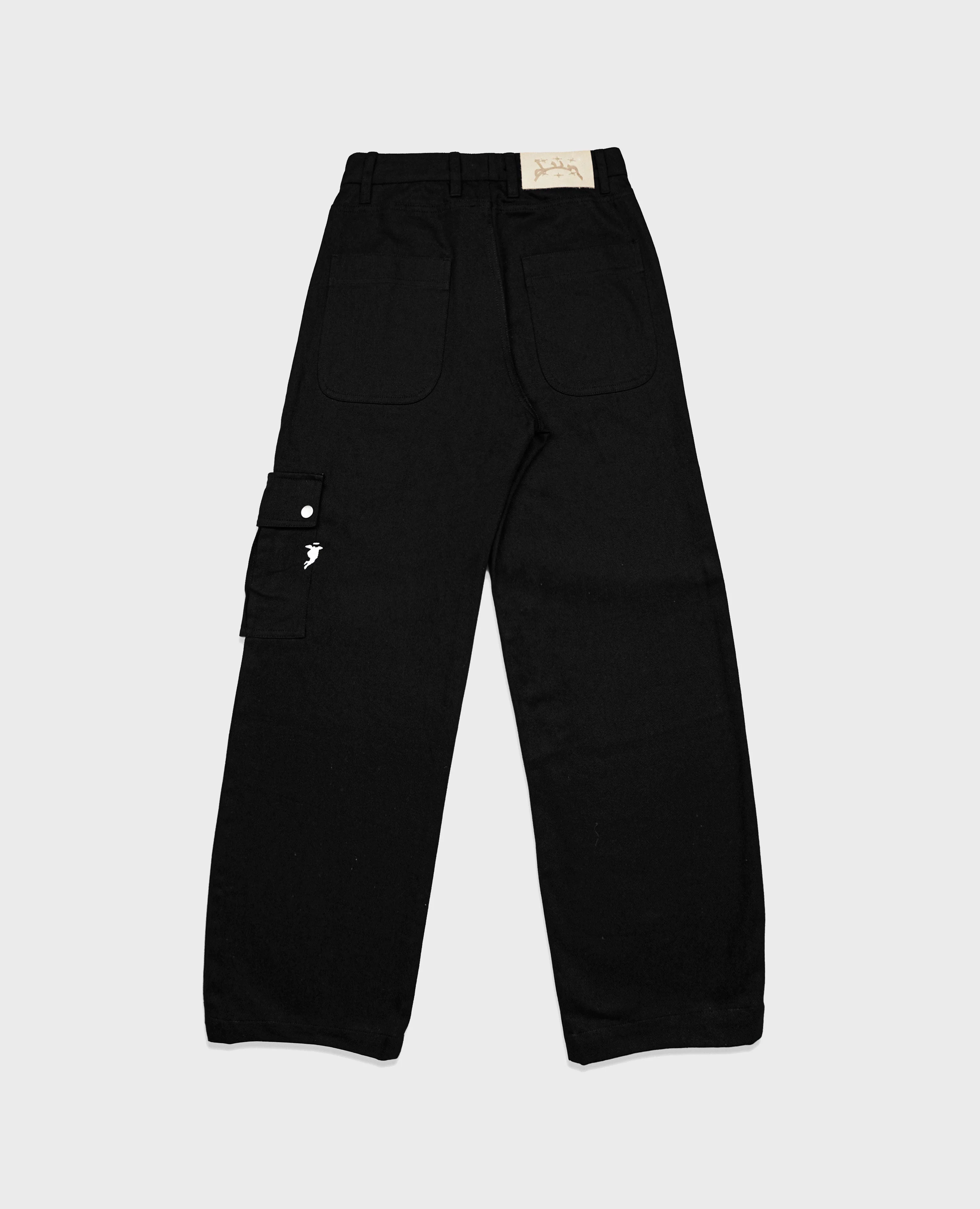 BLACK TWILL WORK PANT - Image 3