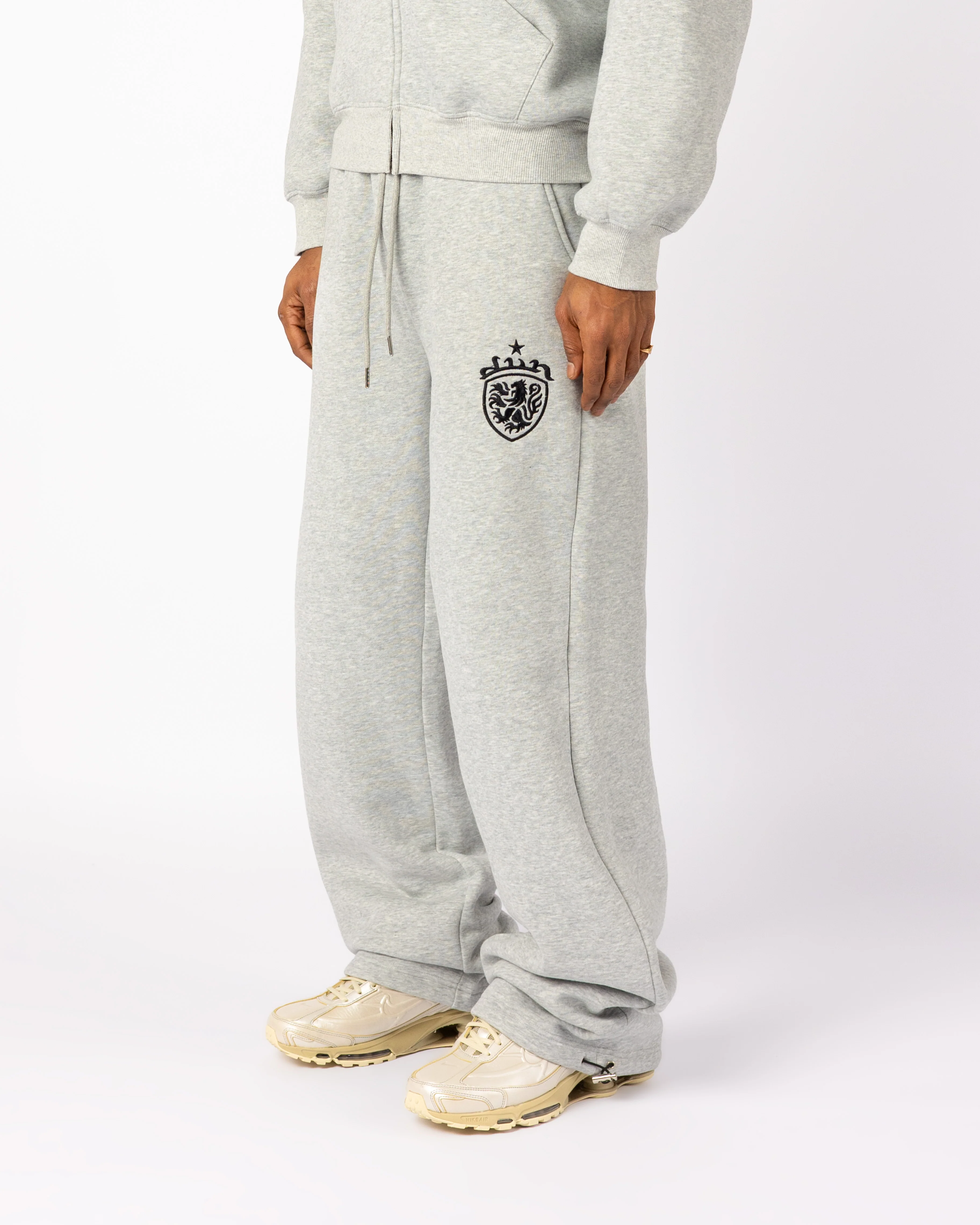GREY COA EMBROIDERY JOGGERS - Image 2