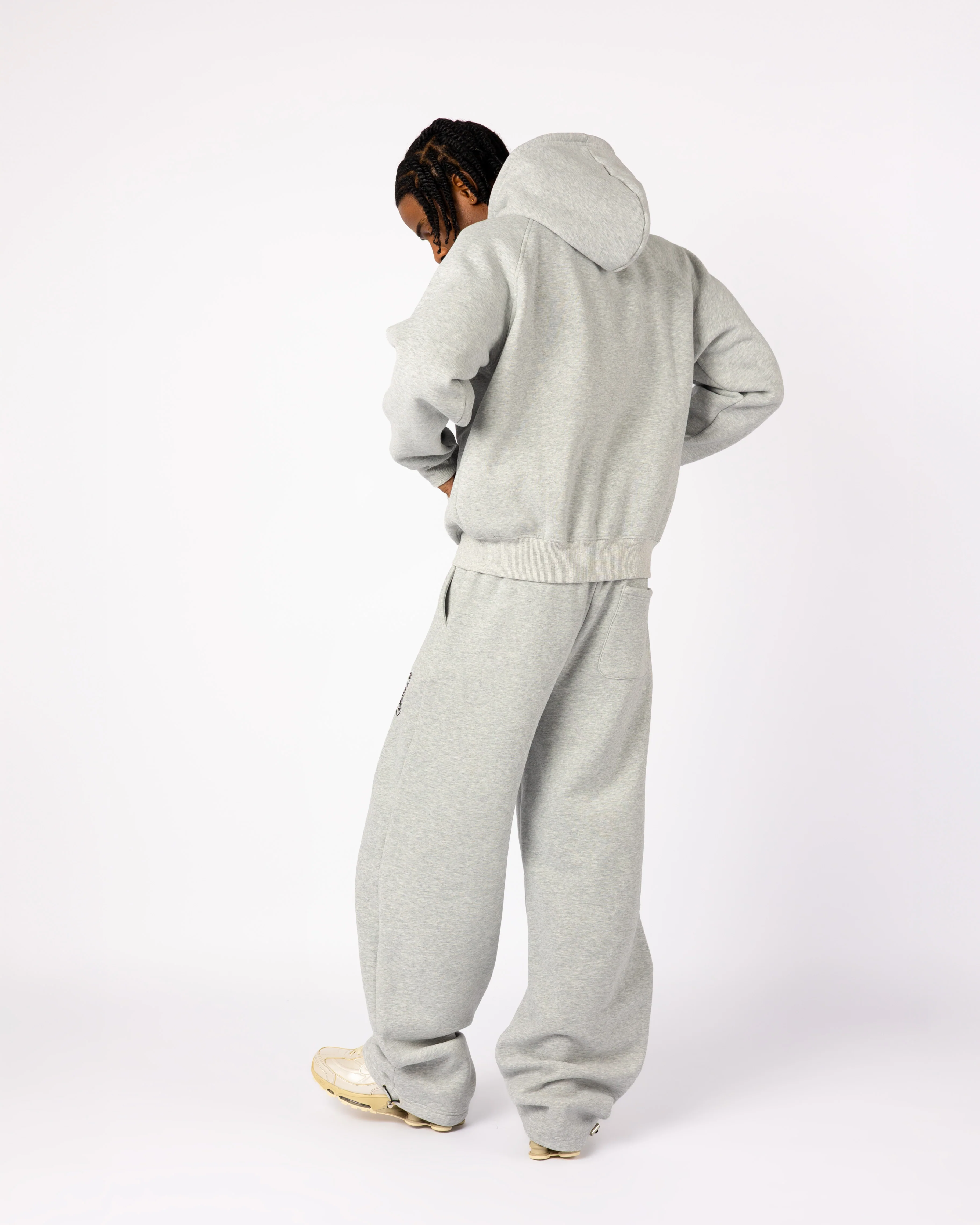 GREY COA EMBROIDERY JOGGERS - Image 4