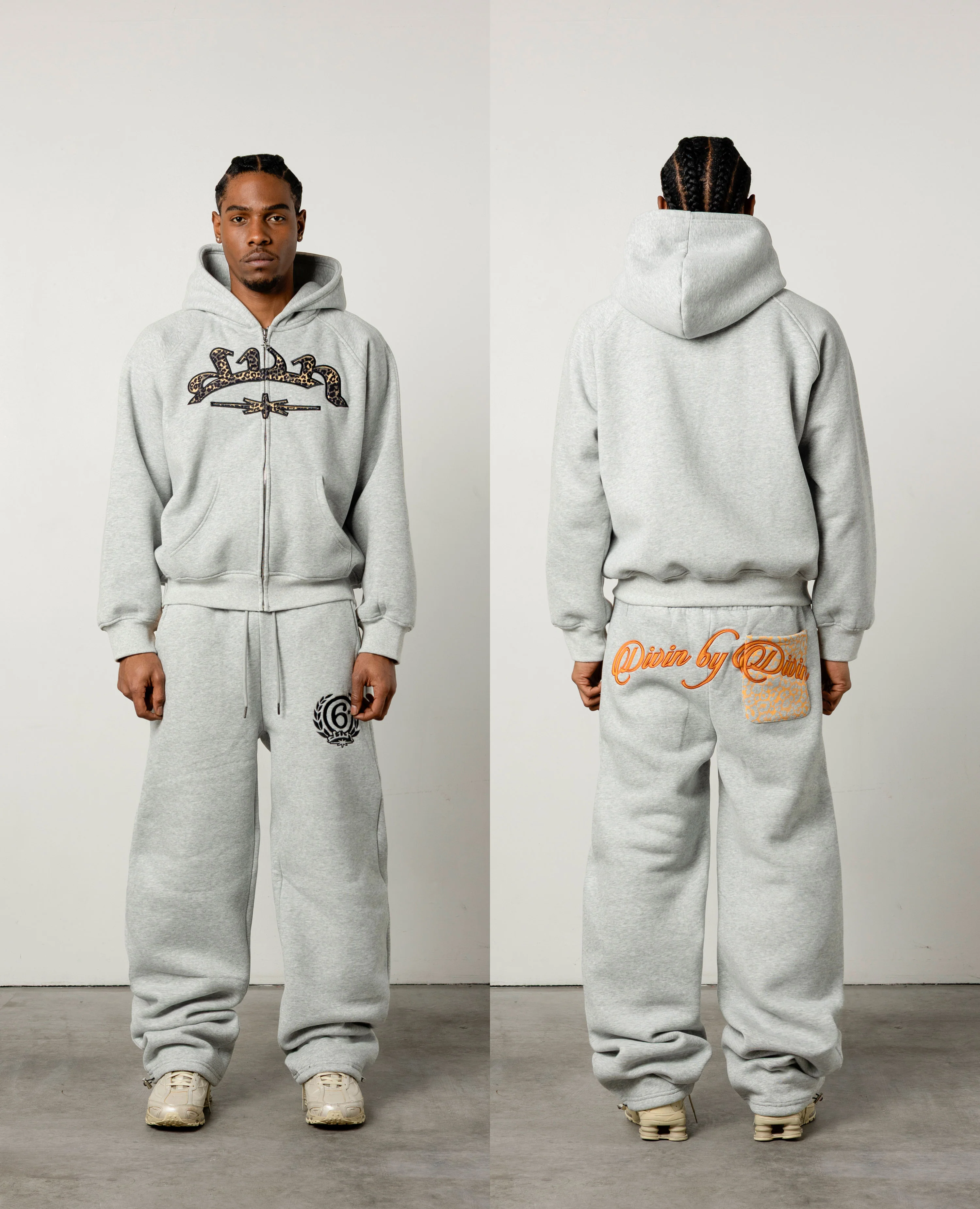 GREY LEOPARD JOGGER - Image 2