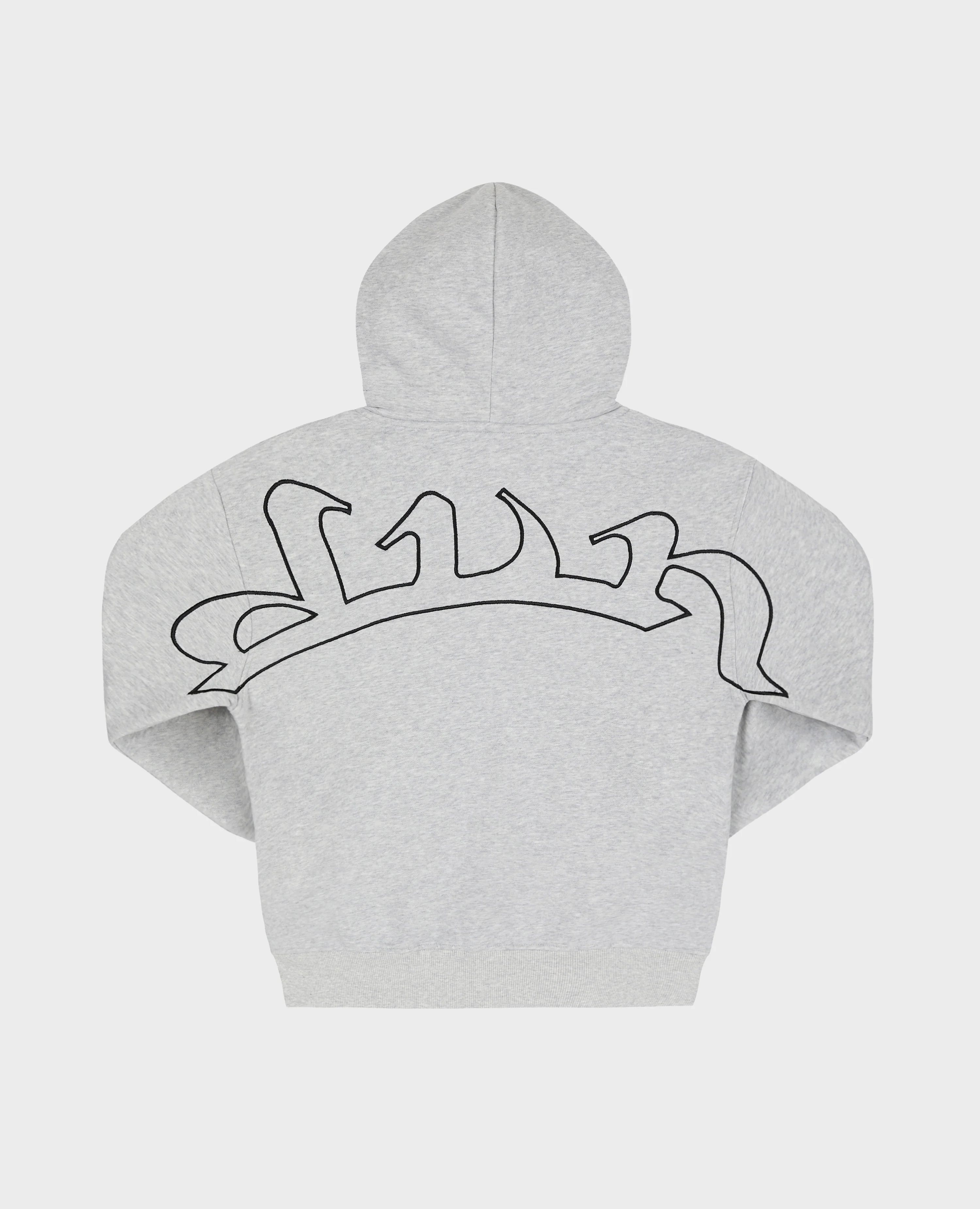 GREY STRAIGHT ZIP