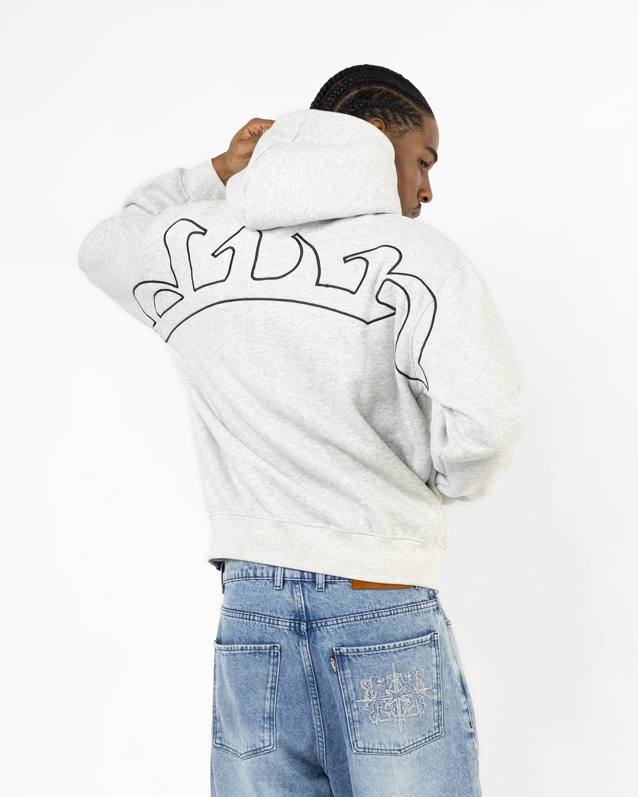 GREY STRAIGHT ZIP - Image 2