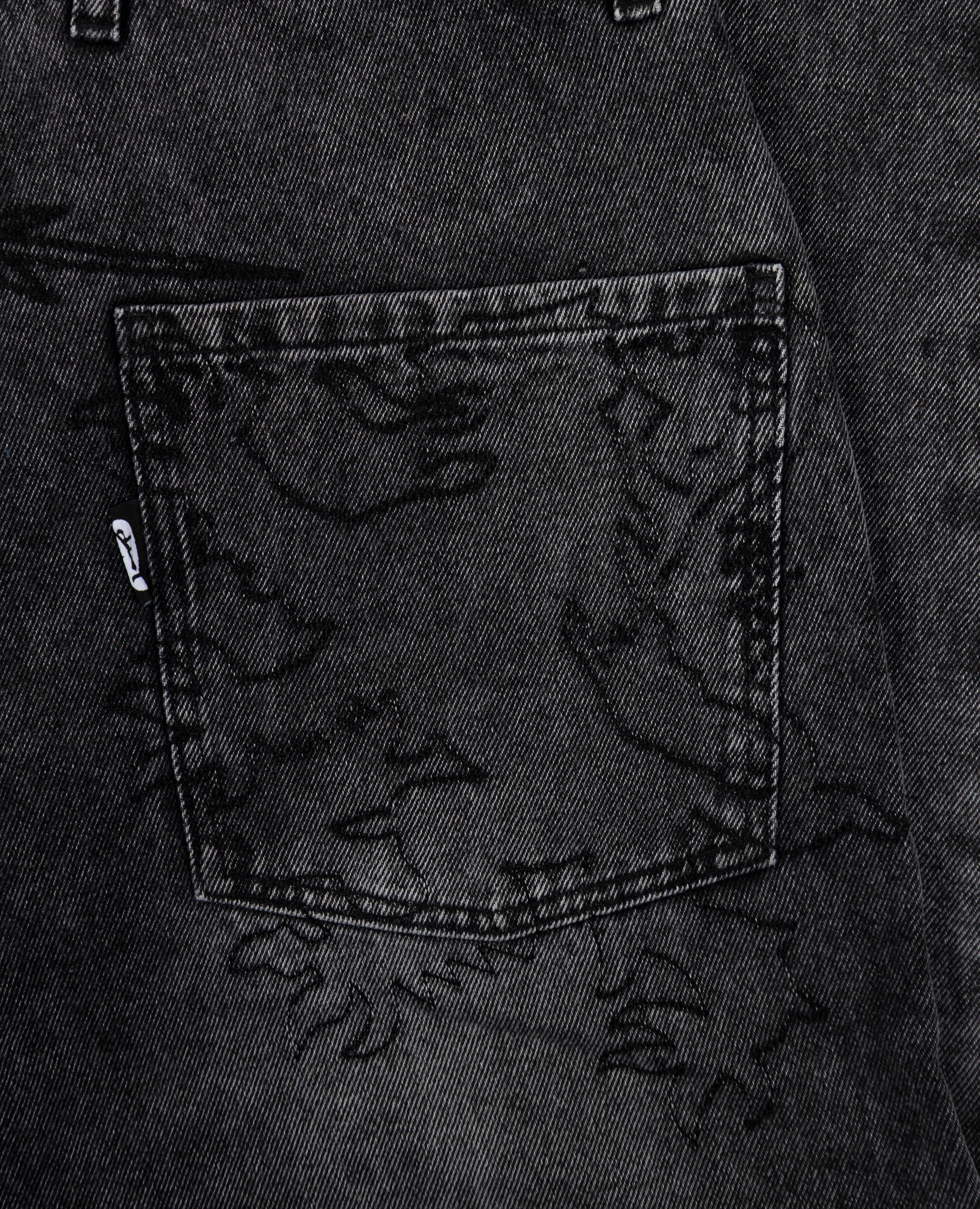 WASHED GREY BEAST DENIM - Image 4